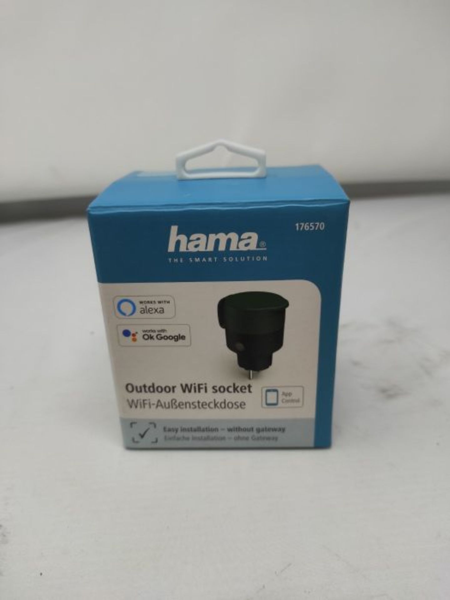 Hama WLAN Steckdose Outdoor (Gartensteckdose ohne Hub/Gateway, WLAN AuÃxensteckdose