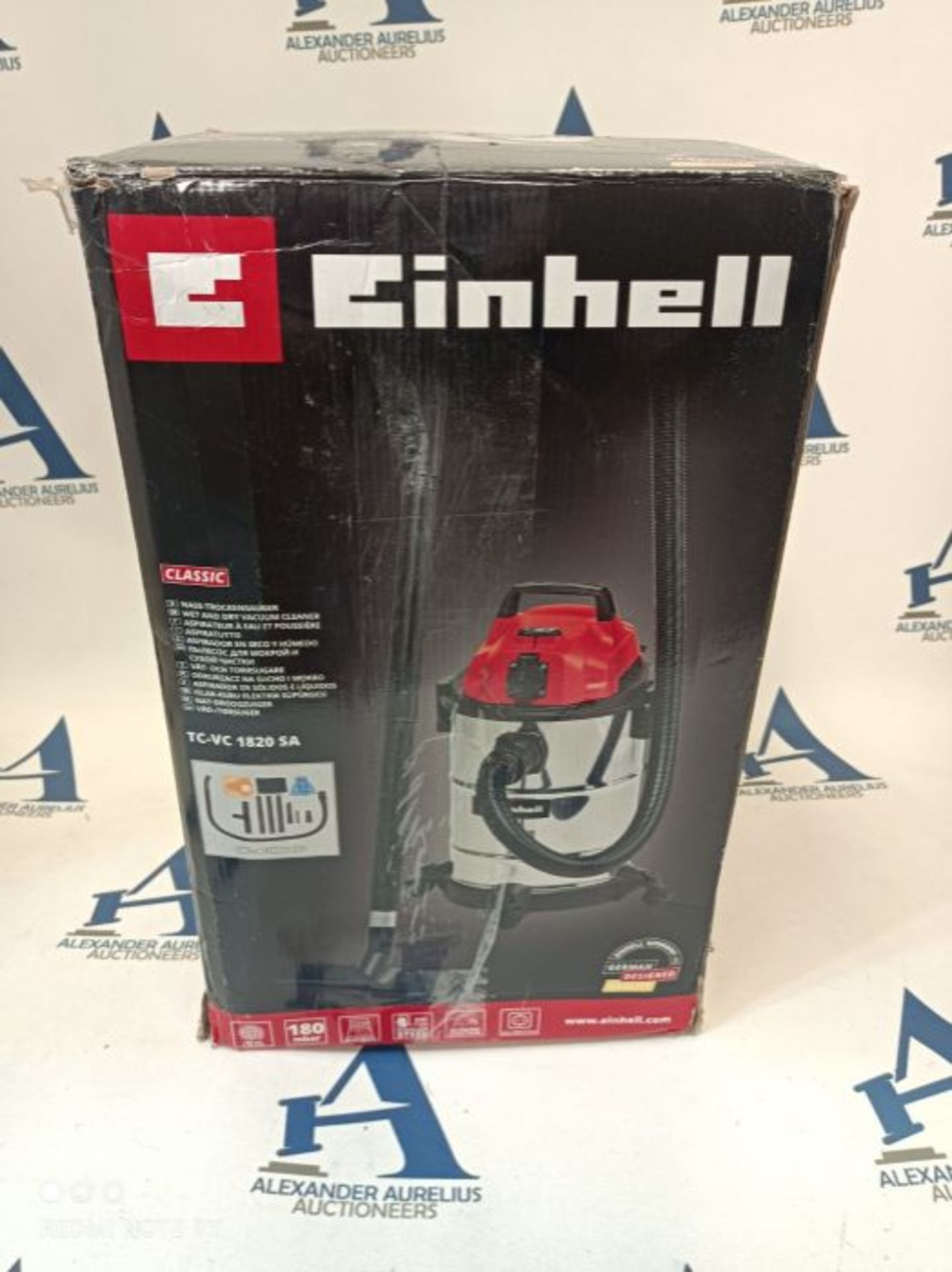 RRP £73.00 Einhell Nass-Trockensauger TC-VC 1820 SA (20 L, 3tlg. Kunststoffrohr, 150 cm Saugschla - Image 3 of 3