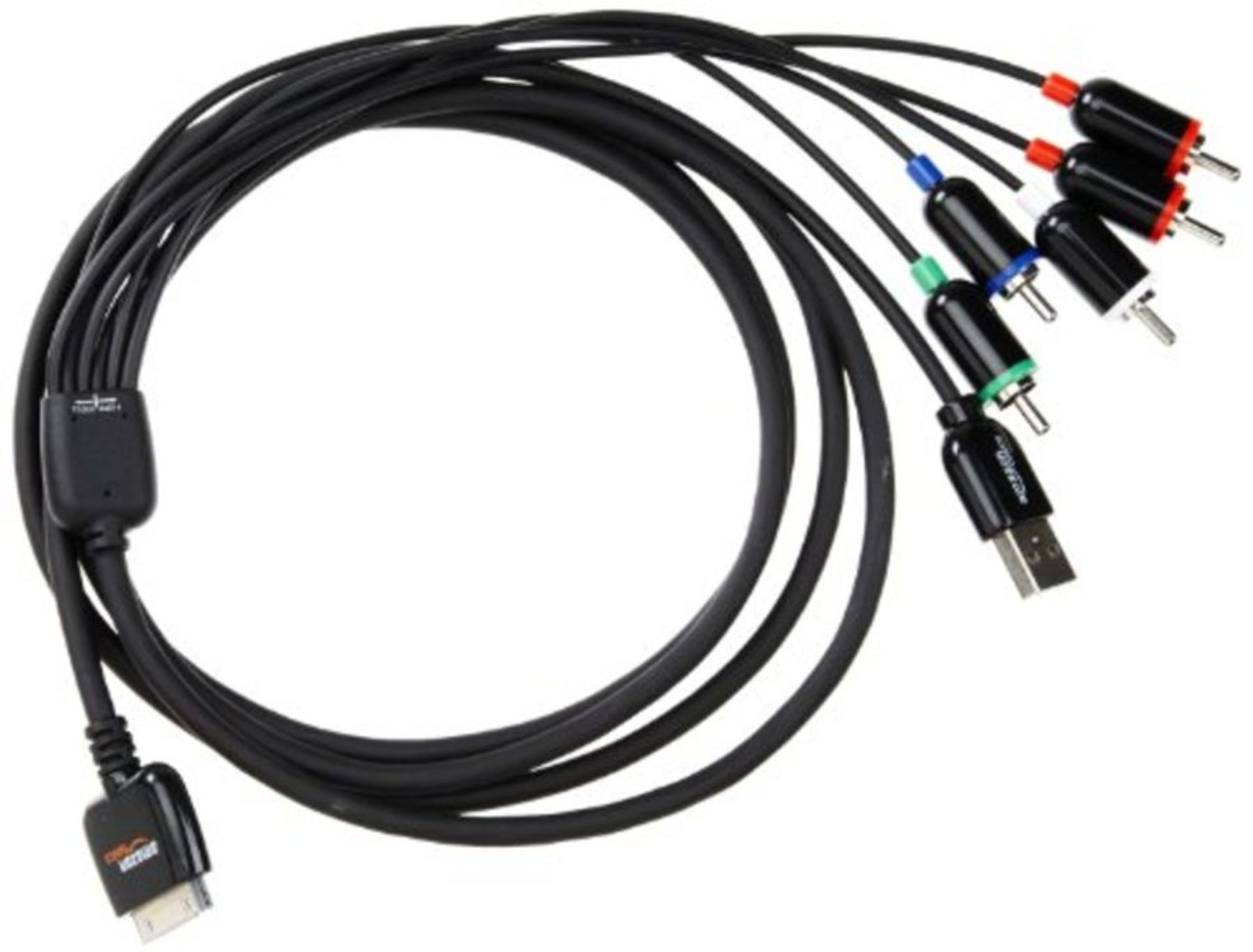 Amazon Basics Component AV Cable for Apple iPhone iPad and iPod 2 m / 6.5 Feet Black
