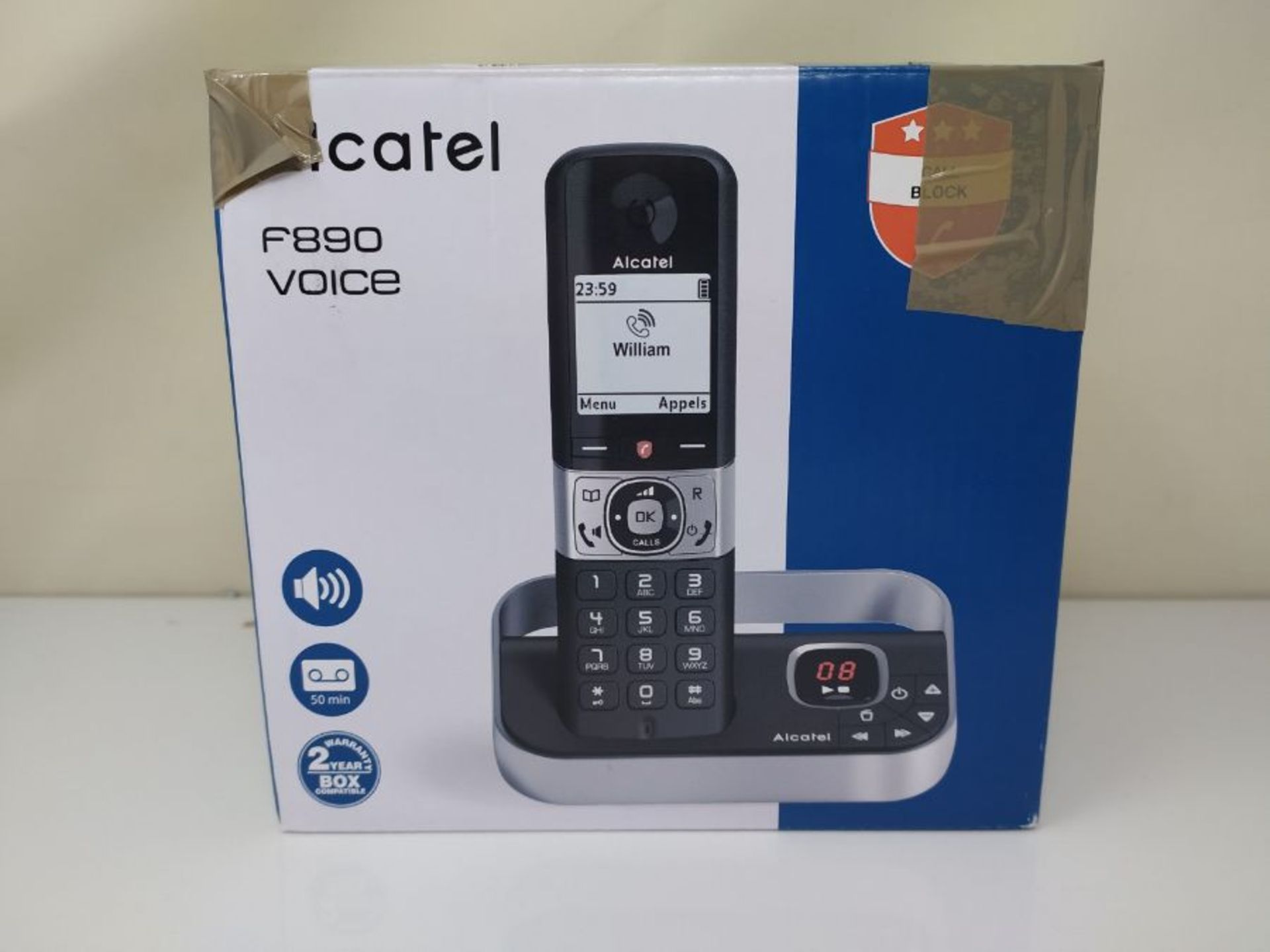 Alcatel Dect F890 Voice Fr Black Scallblock - Image 2 of 3