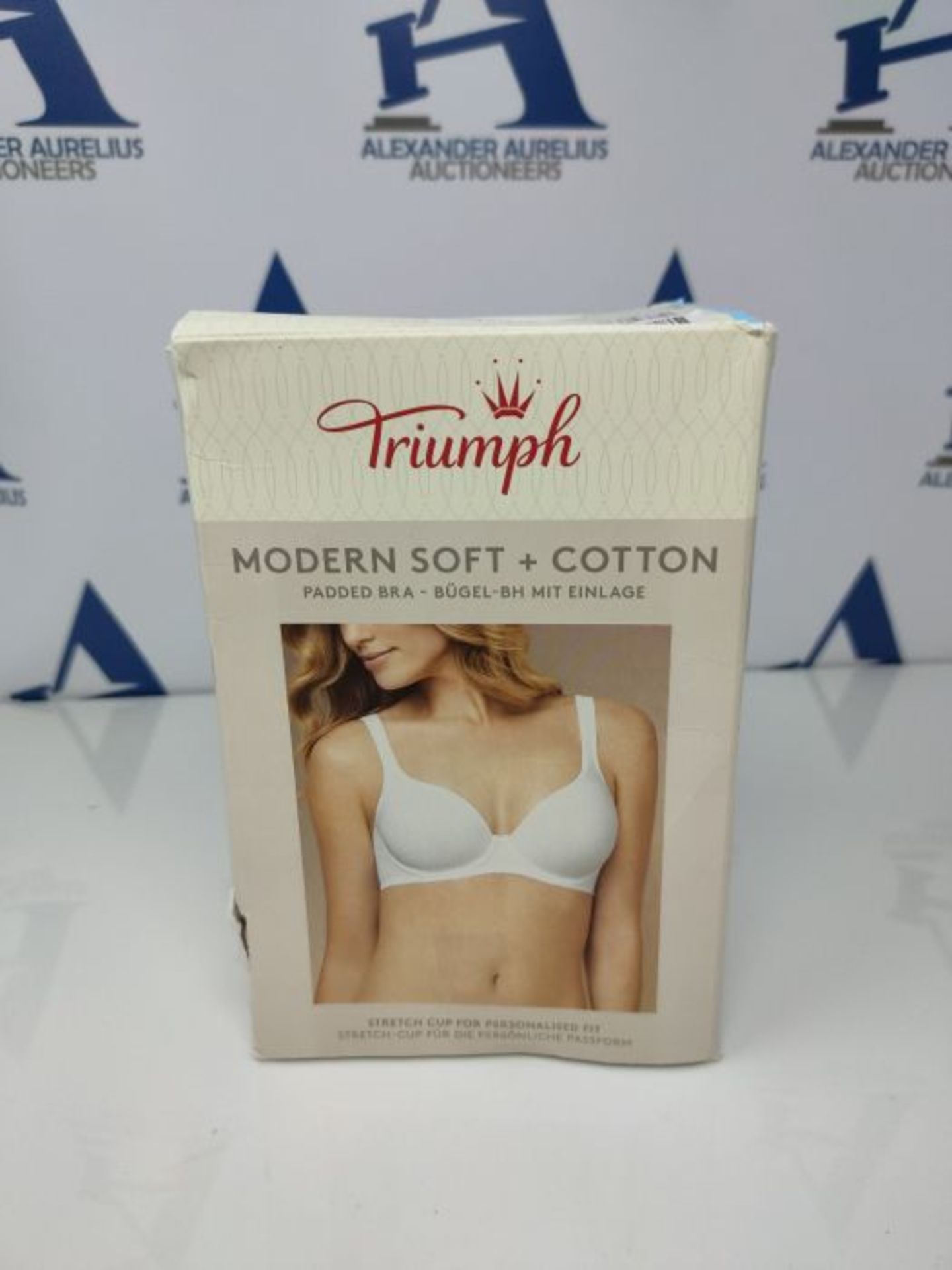 Triumph Women's contemporary Soft+Cotton WP Full Coverage Bra, Black, Size 32C - Image 2 of 3