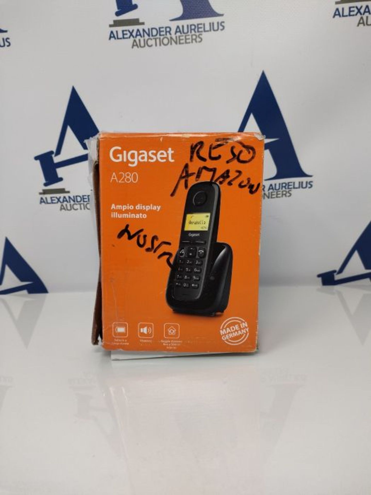Gigaset A280 Telefono Portatile con Vivavoce Alta Qualità, Display illuminato, 1.5 po