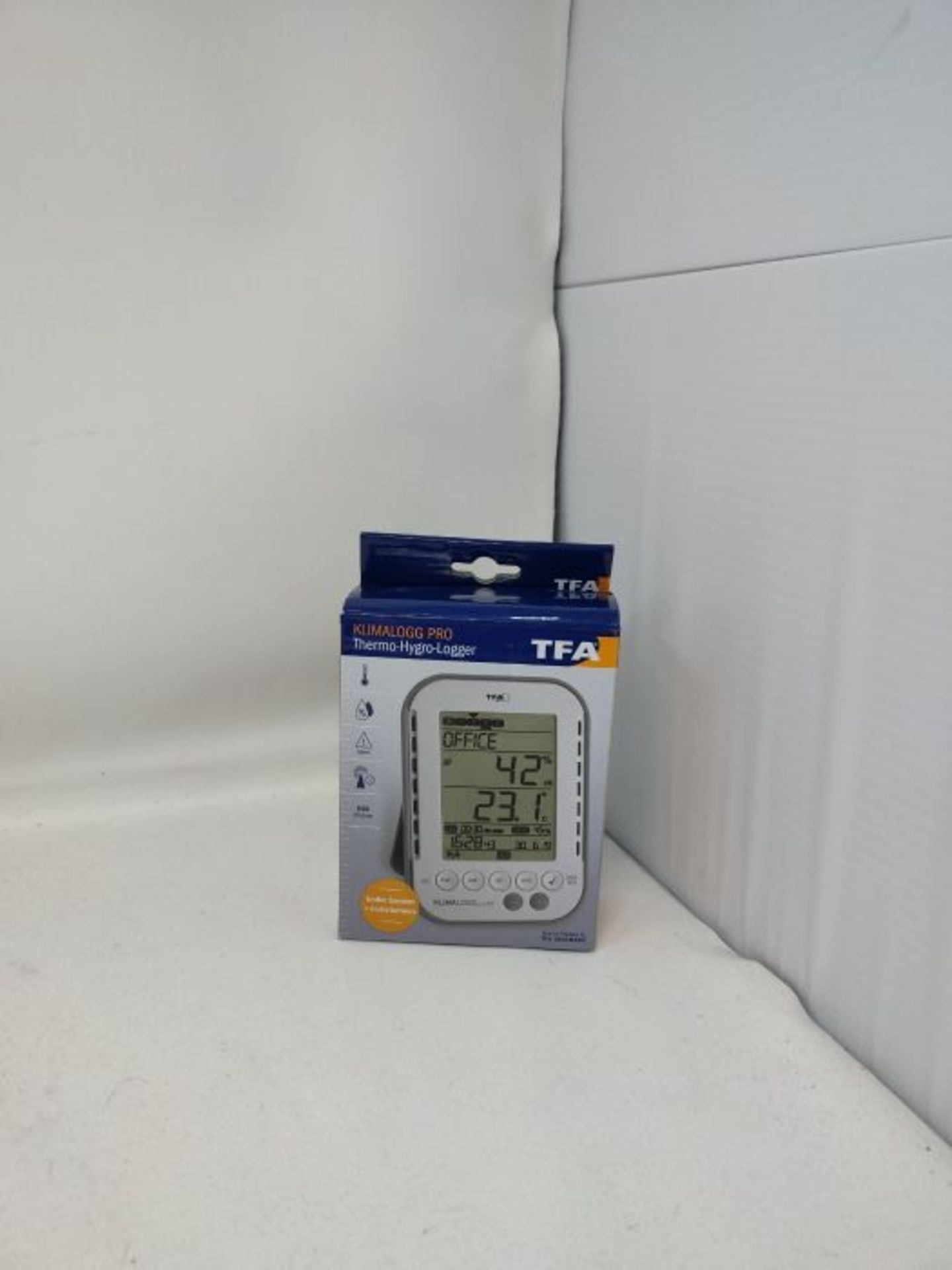 RRP £57.00 TFA Dostmann Klimalogg Pro Profi-Thermo-Hygrometer, 30.3039, mit Datenlogger-Funktion - Image 2 of 3