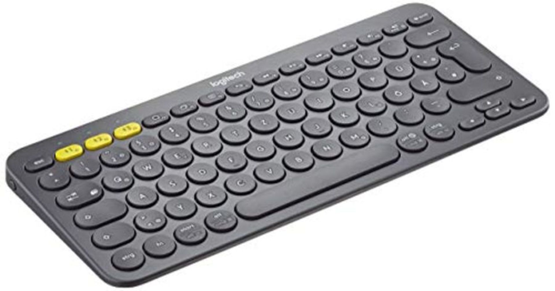 Logitech K380 Wireless Multi-Device Keyboard, QWERTZ German Layout - Black