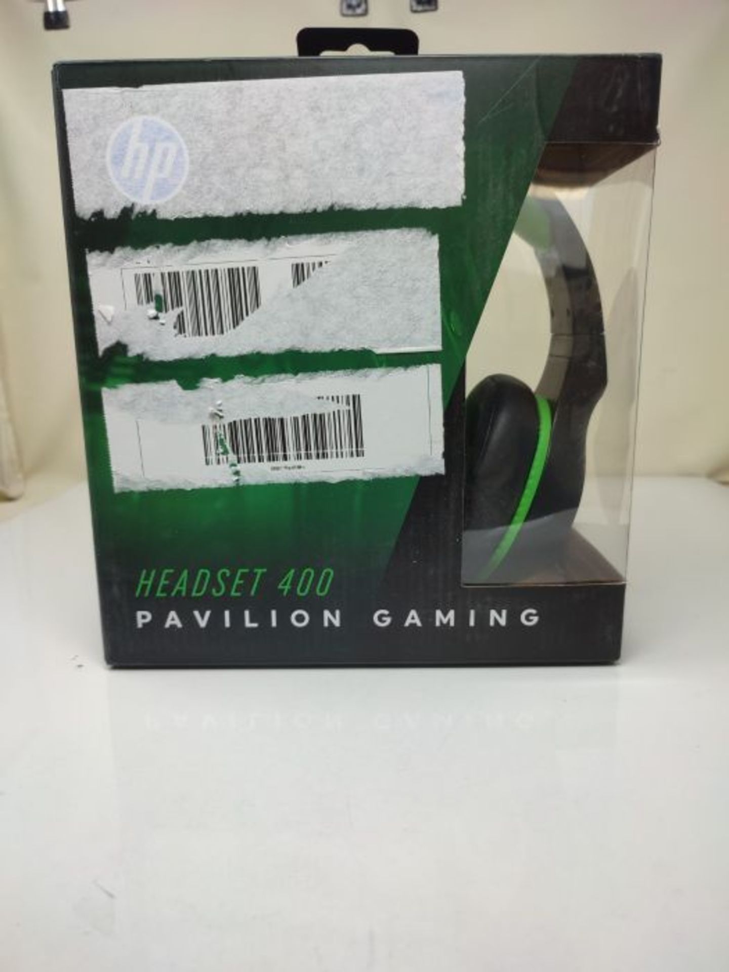 HP Pavilion Gaming Green Headset 400 - Padded Headset with Adjustable Mic and Control - Image 2 of 3