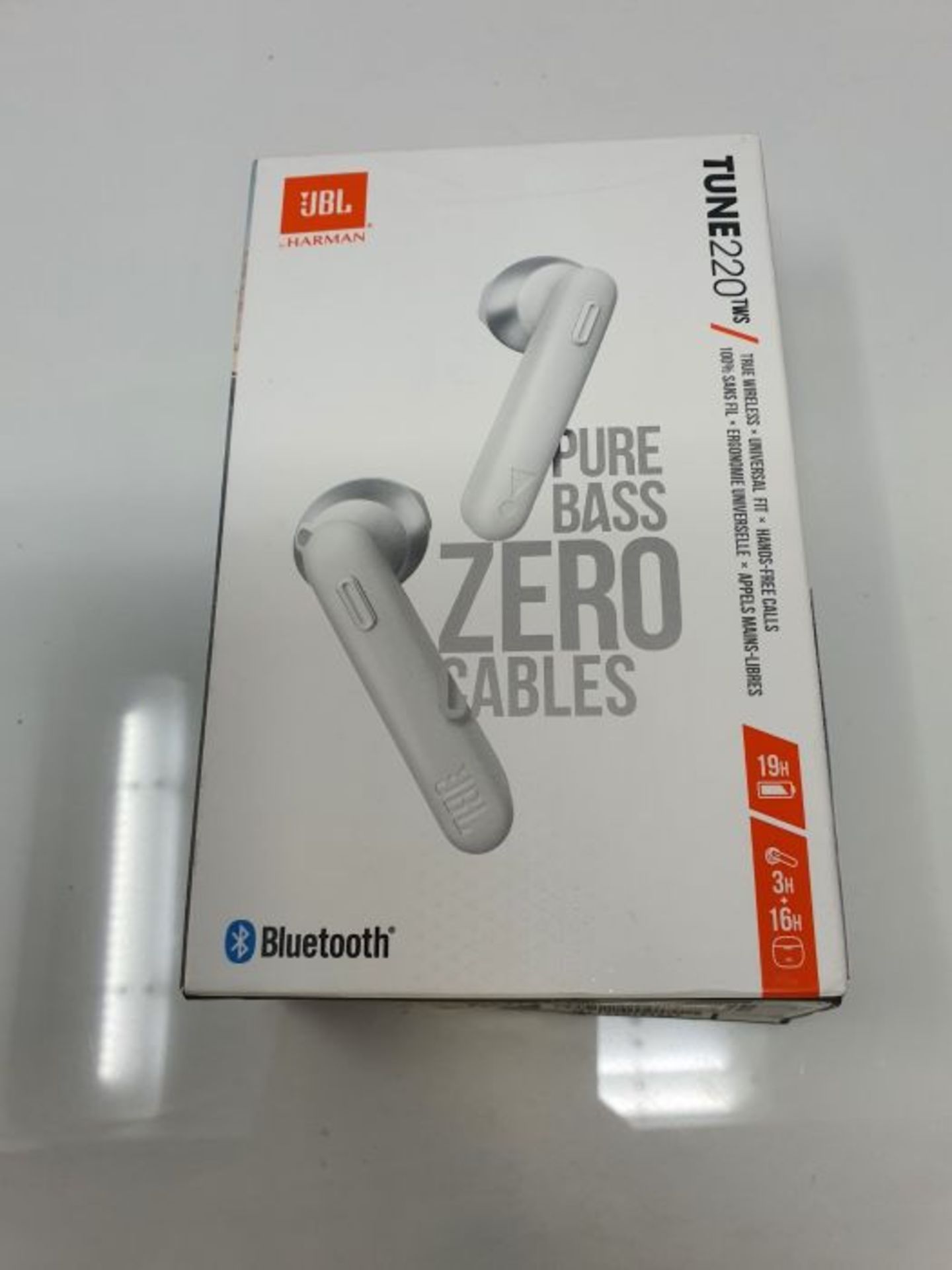 RRP £109.00 JBL Tune 220TWS - truly wireless, in-ear bluetooth headphones with voice assistant, up - Image 2 of 3