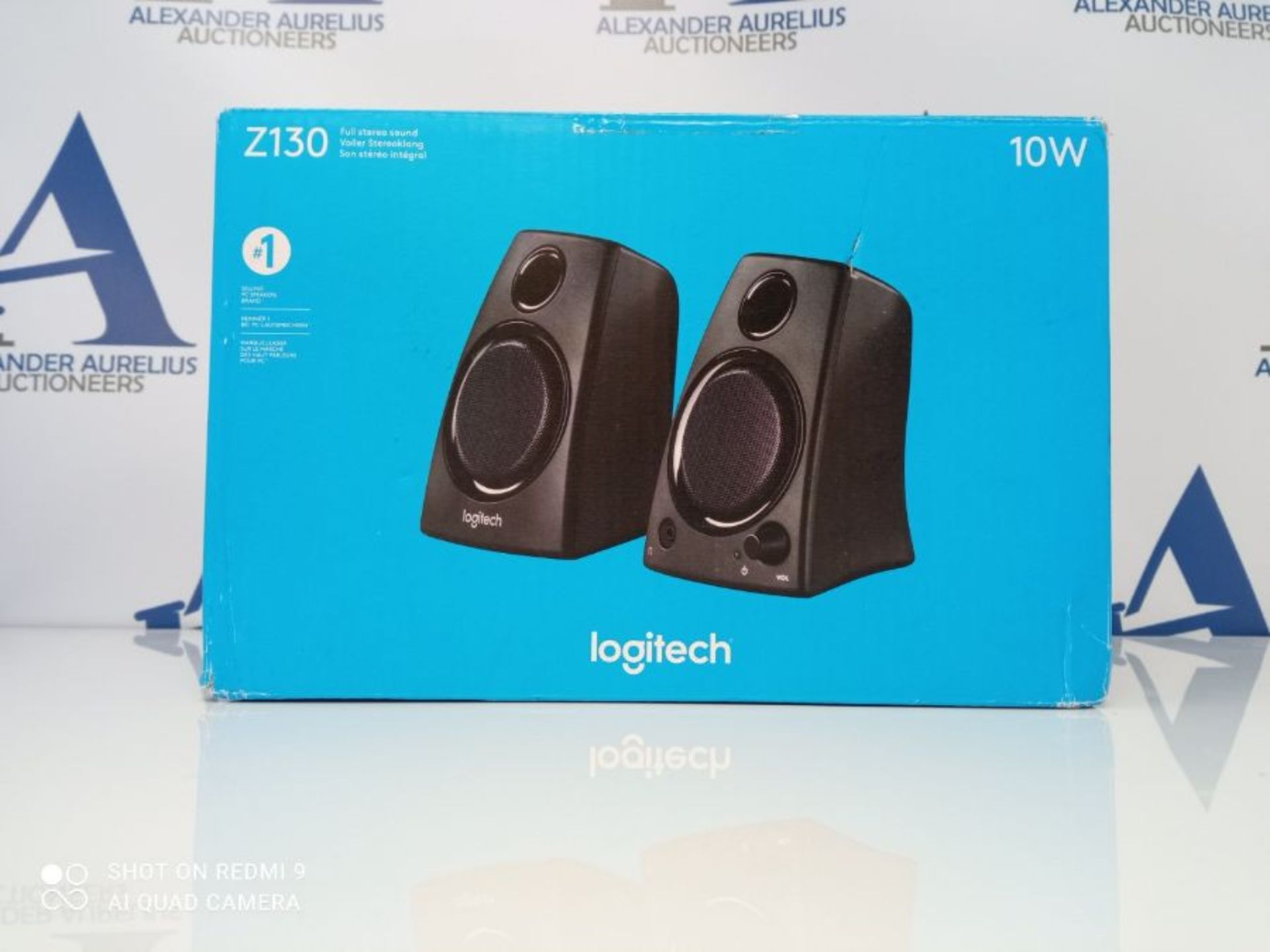Logitech Z130 PC-Lautsprecher, Stereo Sound, 2 Lautsprecher, 10 Watt Spitzenleistung, - Image 2 of 3