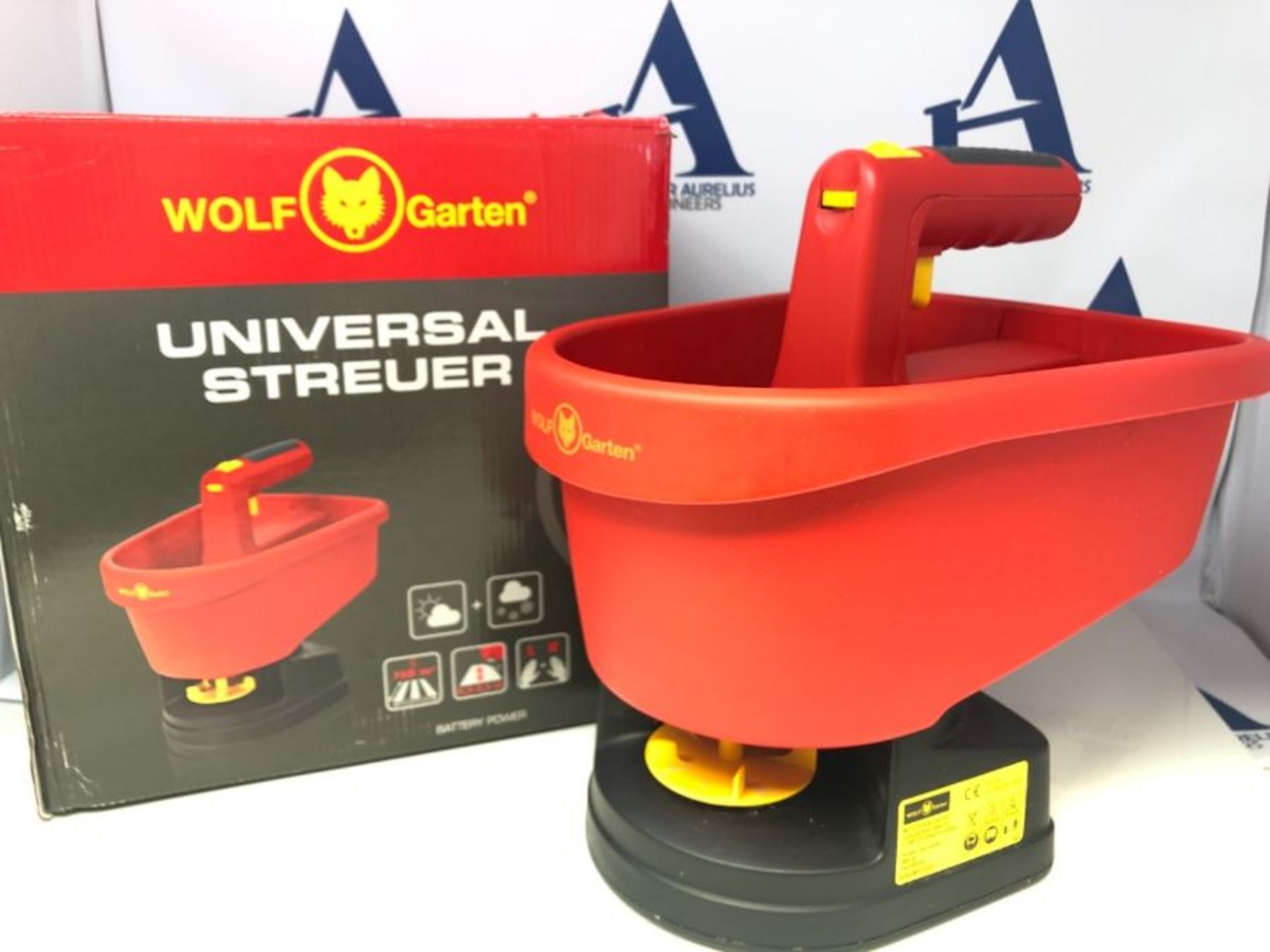 Wolf-Garten "WE-B Hand Spreader, Red/Yellow/Black, 23.5x29.5x30 cm - Image 2 of 3