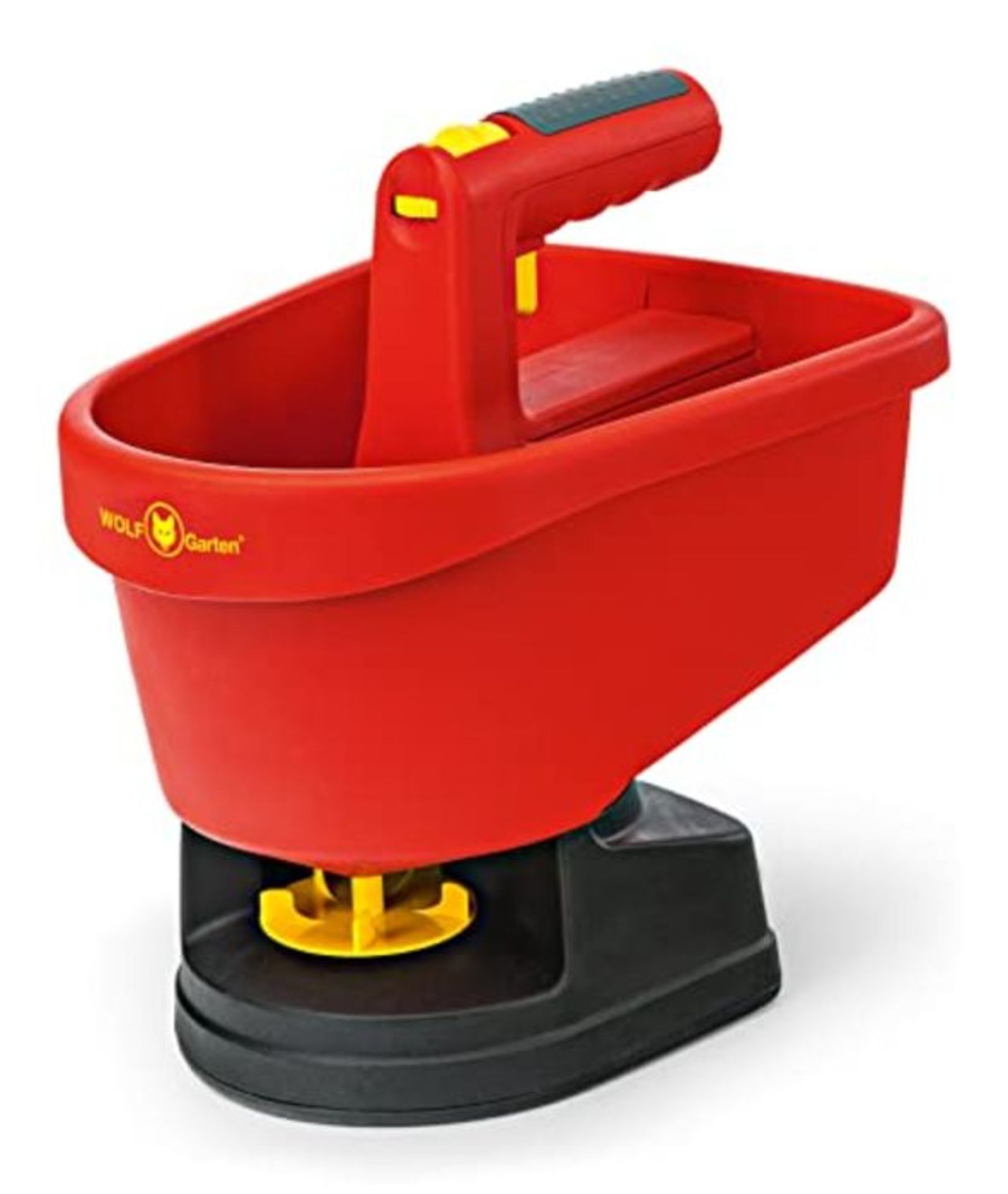 Wolf-Garten "WE-B Hand Spreader, Red/Yellow/Black, 23.5x29.5x30 cm