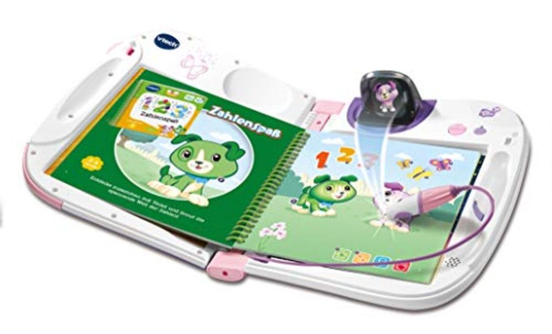 Vtech 80-603954 MagiBook 3D pink, Lernbuchsystem, Mehrfarbig