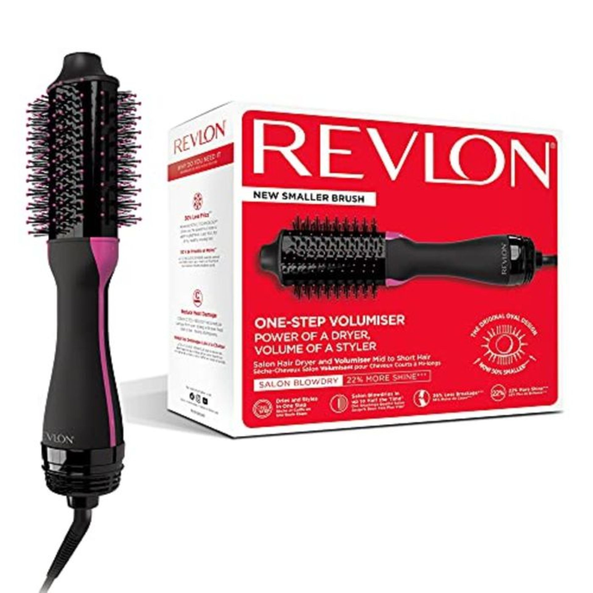 RRP £58.00 REVLON Salon One-Step Hair Dryer and Volumiser for Medium to Short Hair, RVDR5282UKE