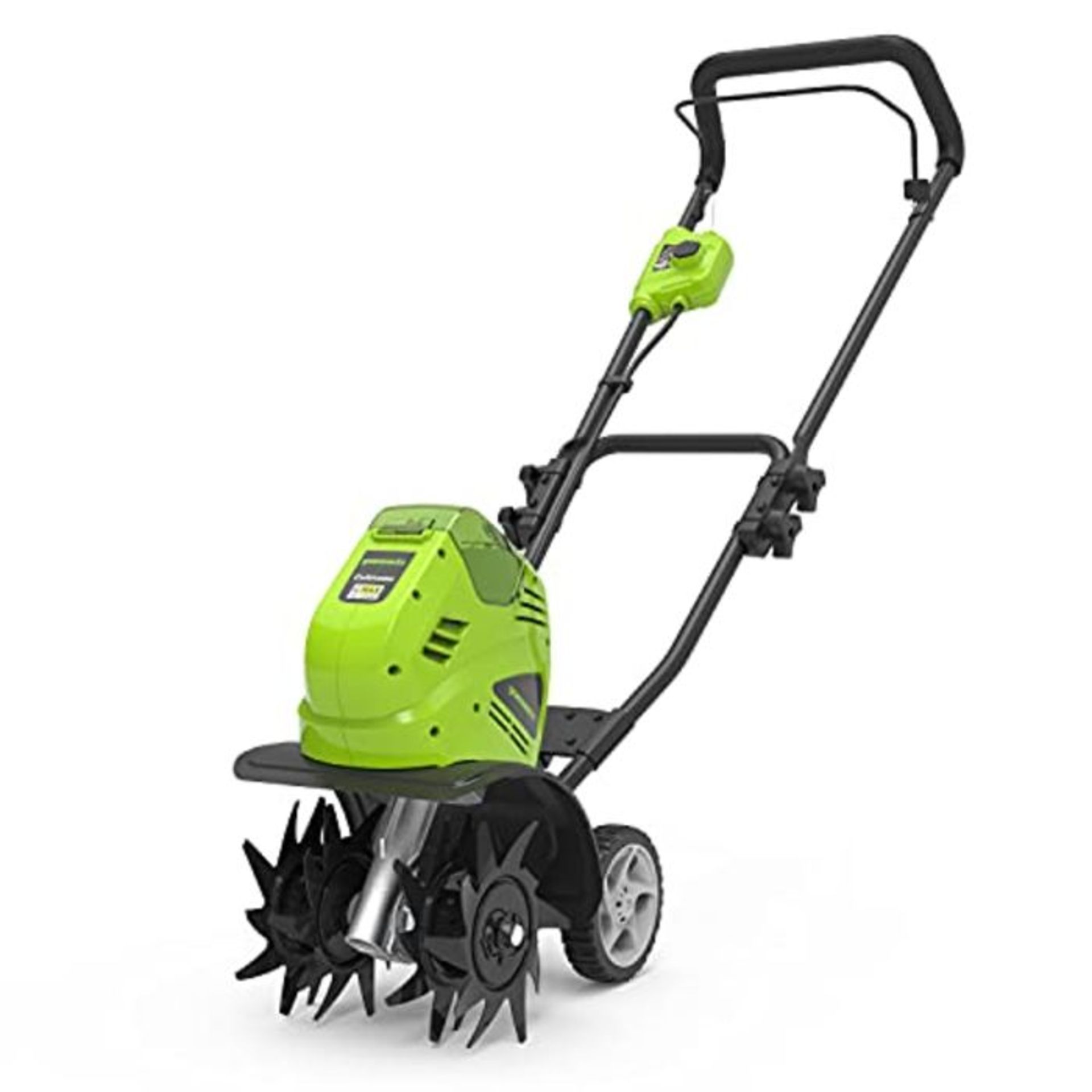 RRP £177.00 Greenworks battery-powered tiller G40TL (Li-Ion 40 V battery-powered tiller with speci