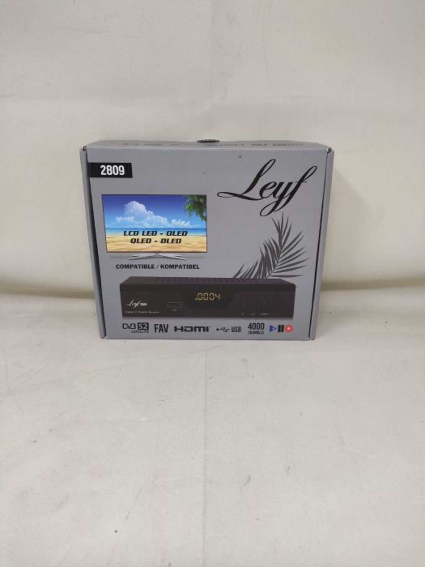 Leyf 2809 Digital Satellite Receiver (HDTV, DVB-S/S2, HDMI, SCART, 2x USB 2.0, Full HD - Image 2 of 3