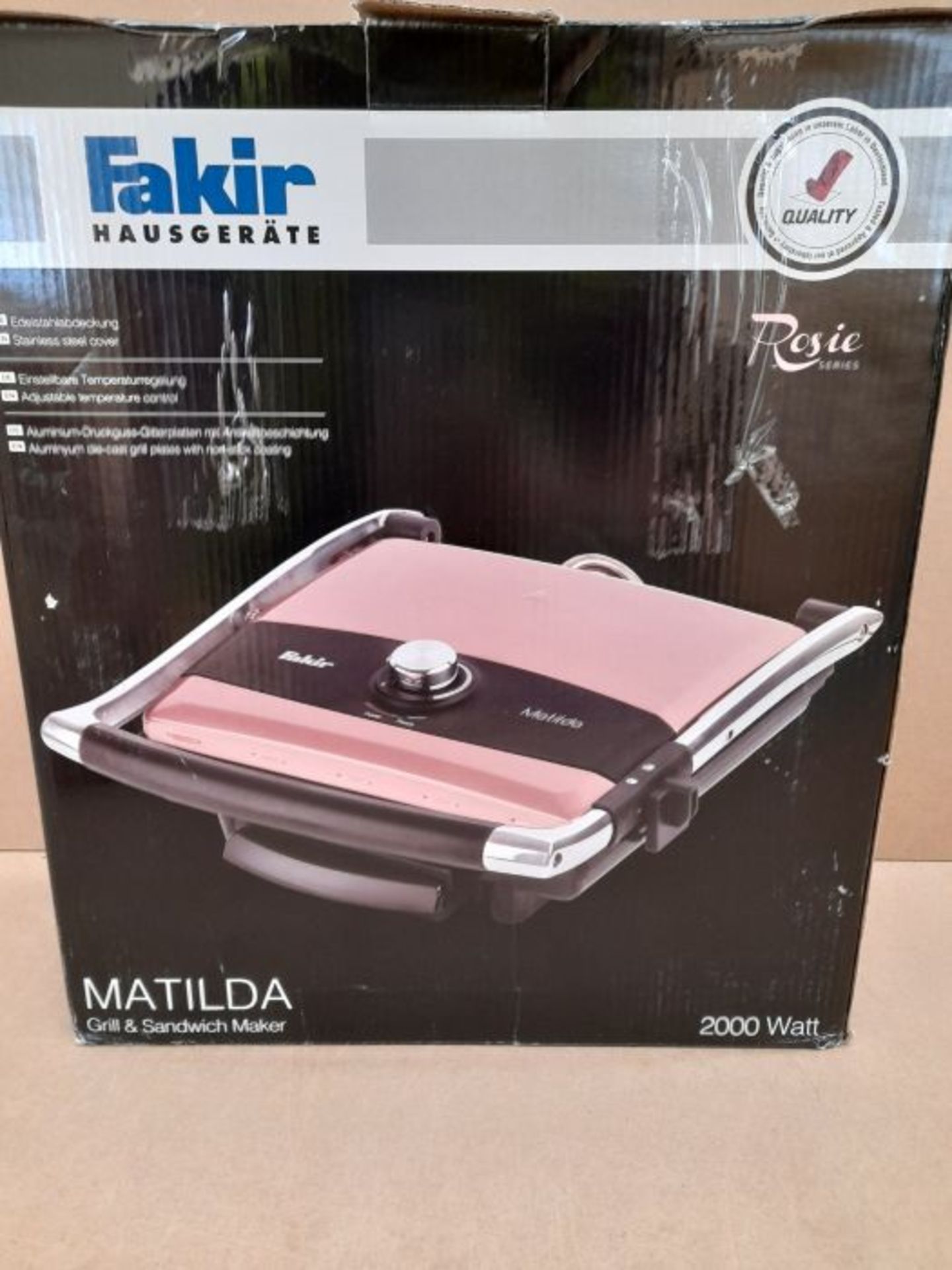 [CRACKED] Fakir Matilda/sandwich maker, contact grill, cast aluminum, multi-grill, sta