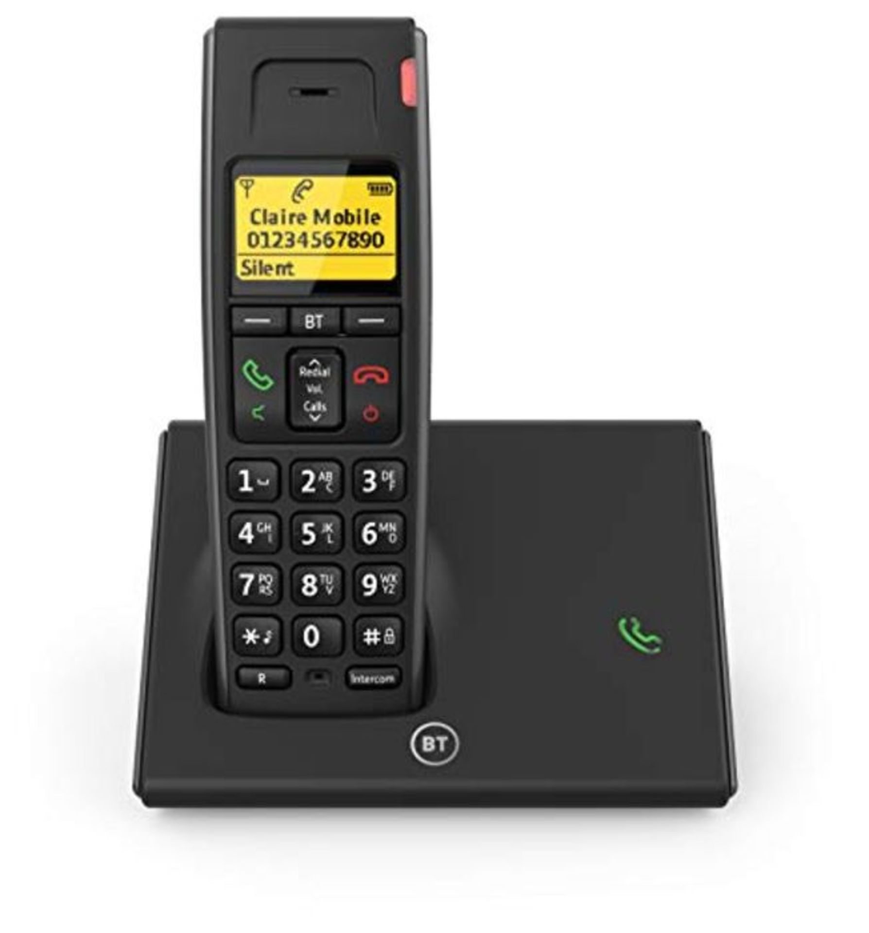 BT Diverse 7110 Plus Single DECT Phone, Black