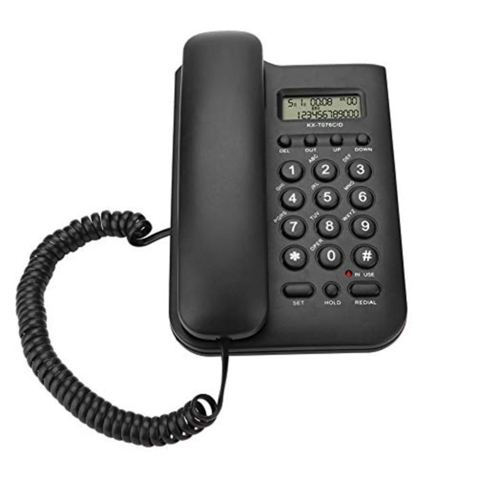 Corded Telephone Classic Corded Phone with Automatic Identification of DTMF/FSK Dual S