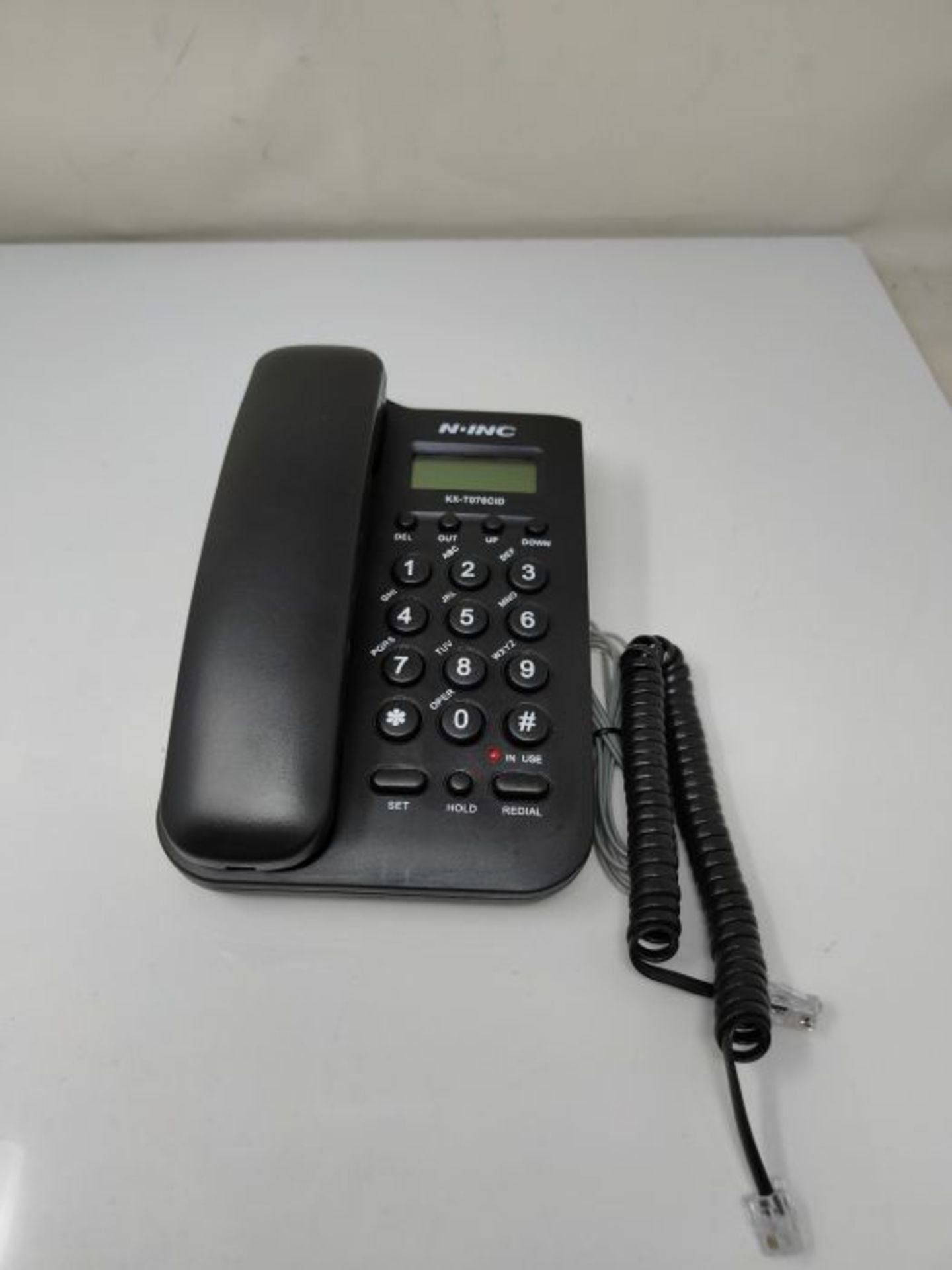 Corded Telephone Classic Corded Phone with Automatic Identification of DTMF/FSK Dual S - Image 2 of 2