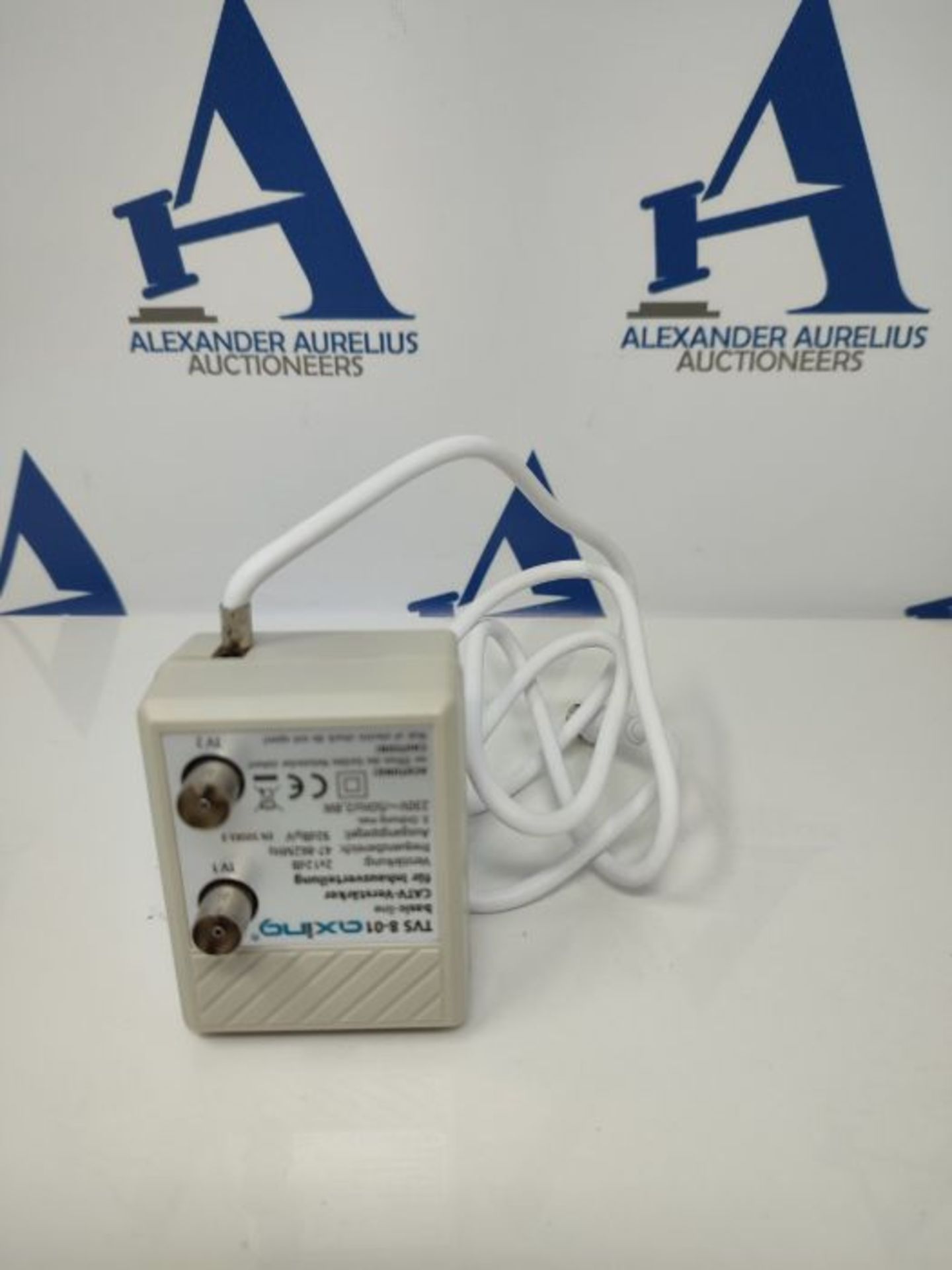 Axing TVS 8-01 BreitbandverstÃ¤rker mit 2 AusgÃ¤ngen (2 x 12 dB) fÃ¼r DTT und FM - Image 2 of 2