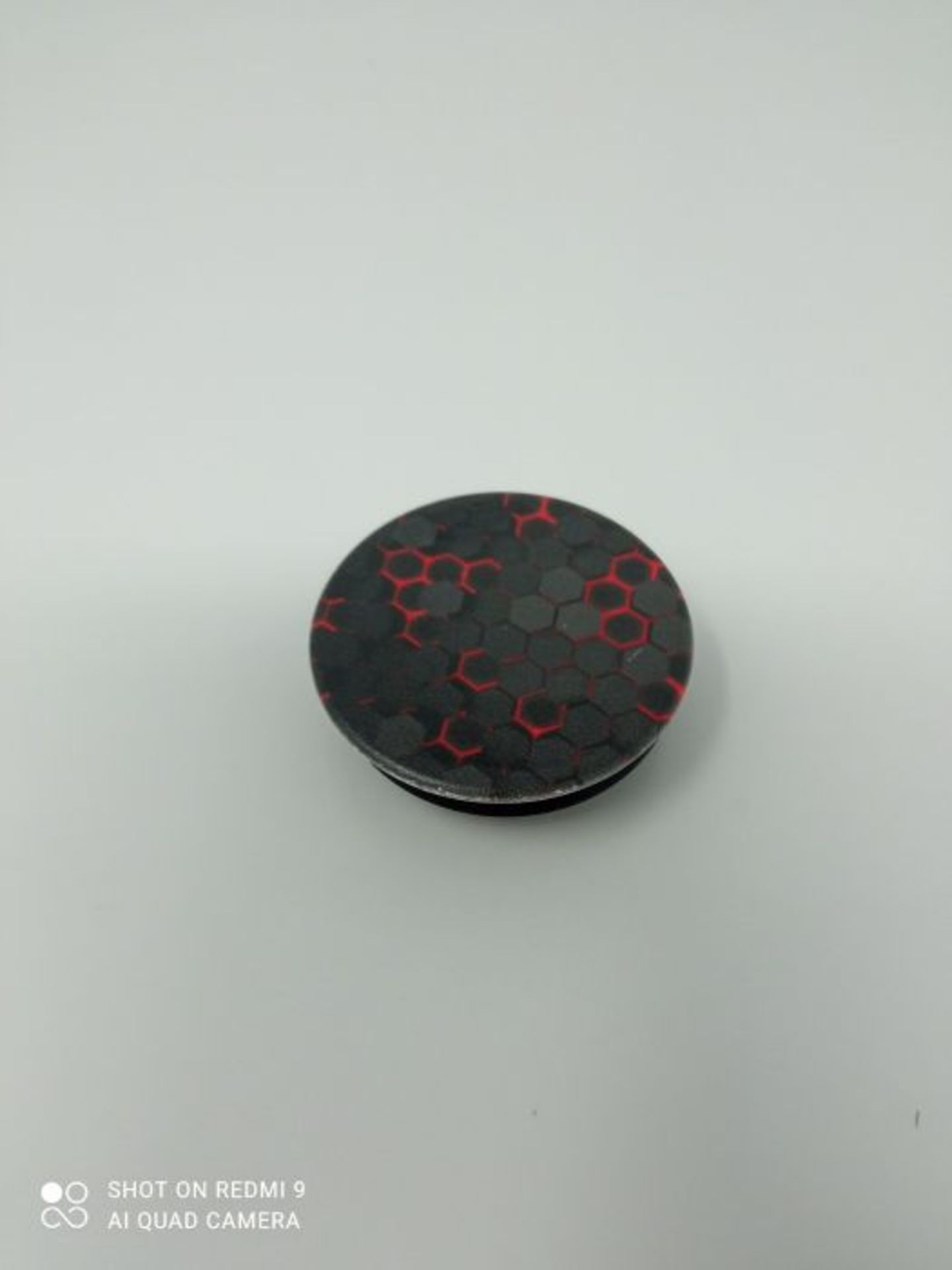 Coole rote und schwarze Handy-Knopfhalter Pop-Out-Knopf PopSockets PopGrip: Ausziehbar