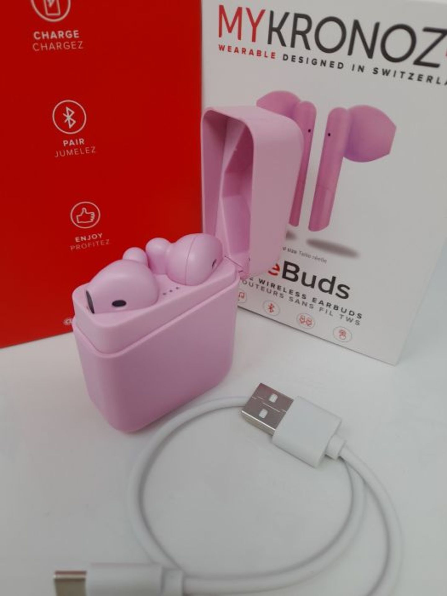 MyKronoz Zebuds Casque et Micro Binaural Ã©couteur Rose - Casques et Micros (sans Fi - Image 3 of 3