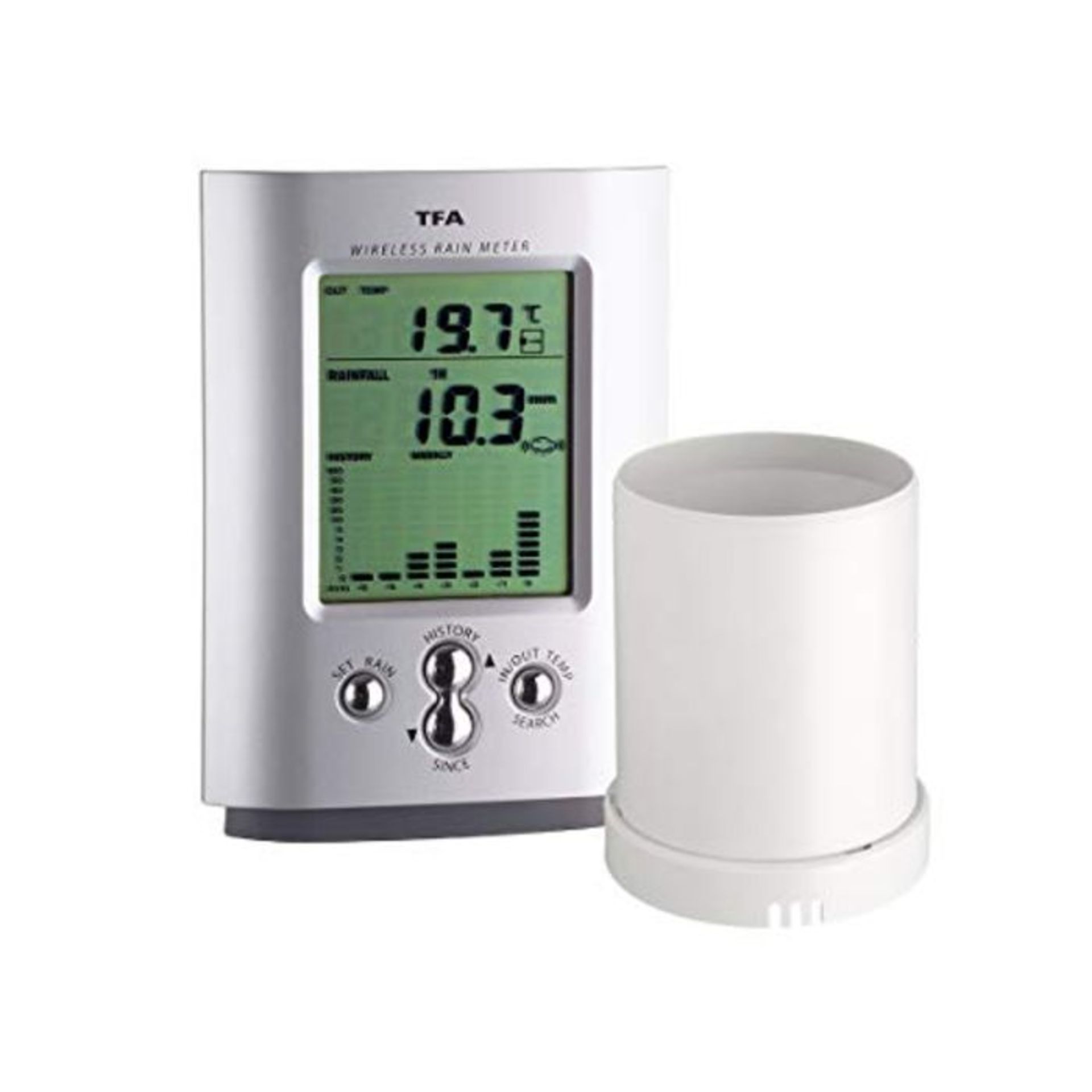 TFA 47.3003 Monsun Radio Controlled Wireless Rain Gauge