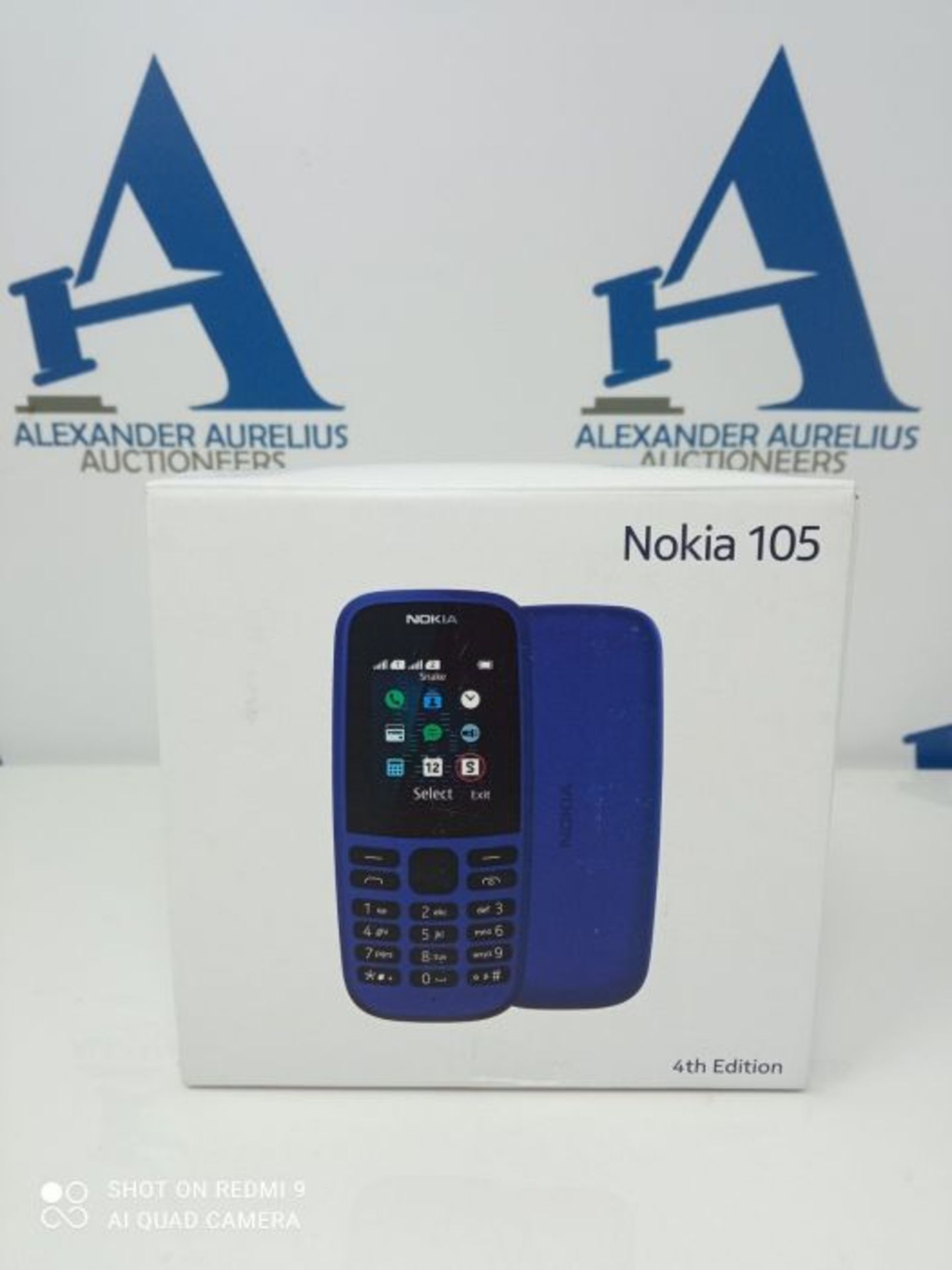 Nokia 105 Mobiltelefon (1, 8 Zoll Farbdisplay, FM Radio, 4 MB ROM, Dual-Sim) Schwarz,