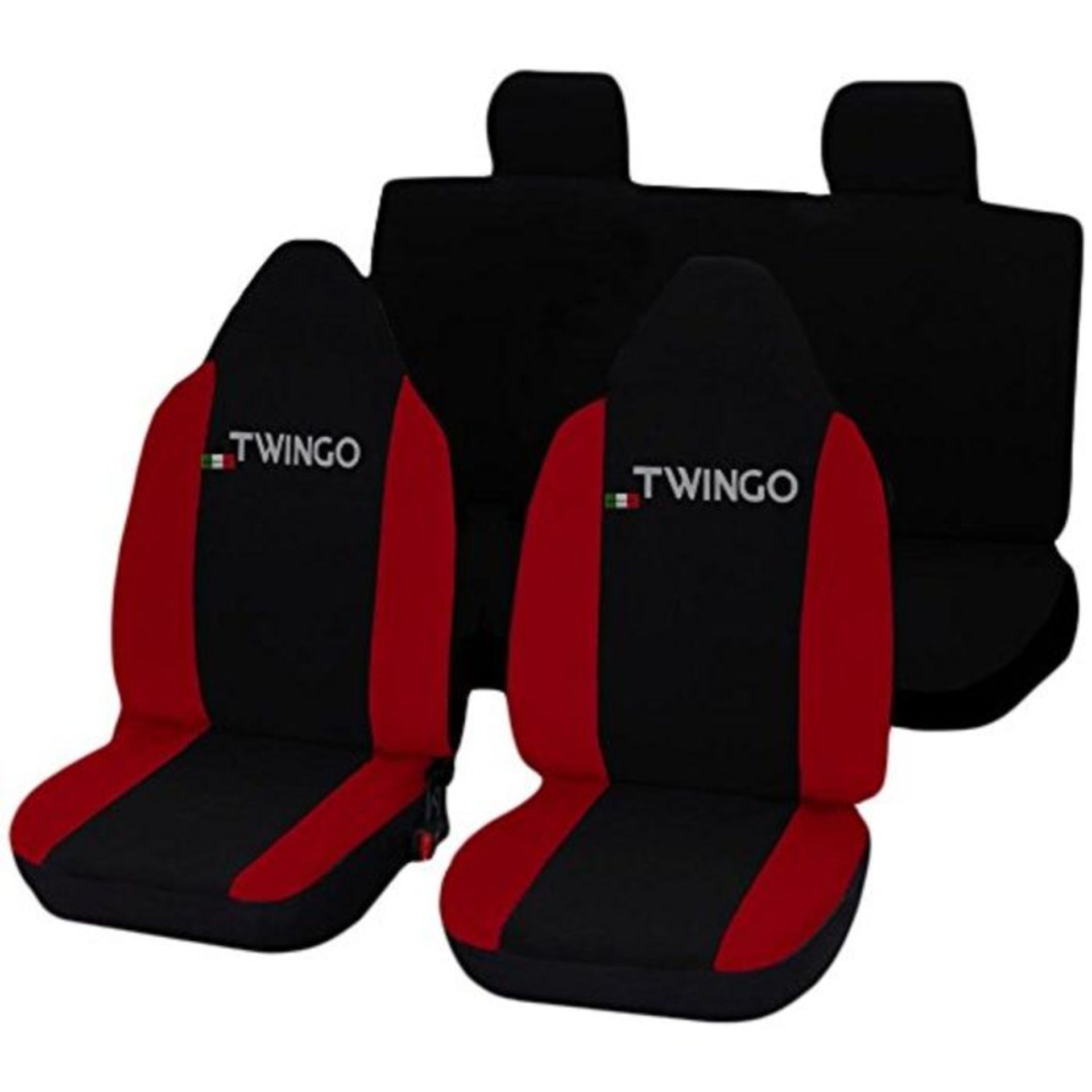 Lupex Shop Twingo N.R Seat Covers Black/Red - Image 2 of 4