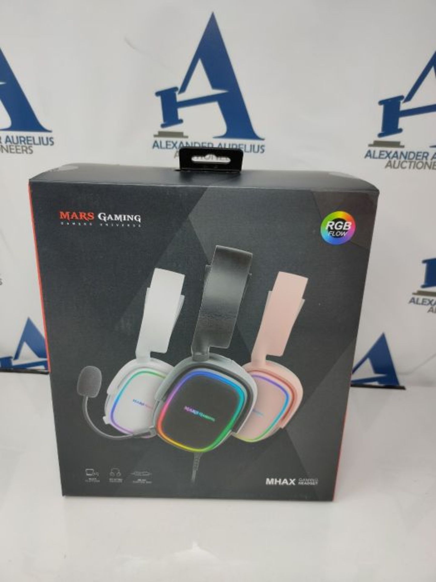 Mars Gaming MHAX Pink RGB Gaming Headphones + Detachable Microphone, 53 mm HIFI - Image 2 of 3