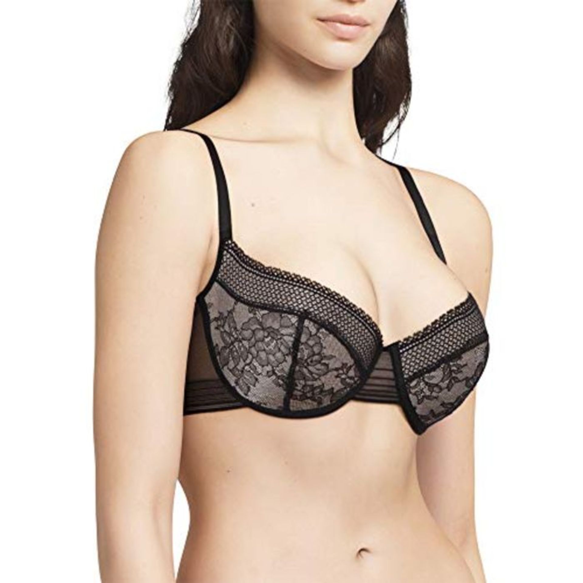 Passionata Women's Sukeban Push up Bra, Black, 34D