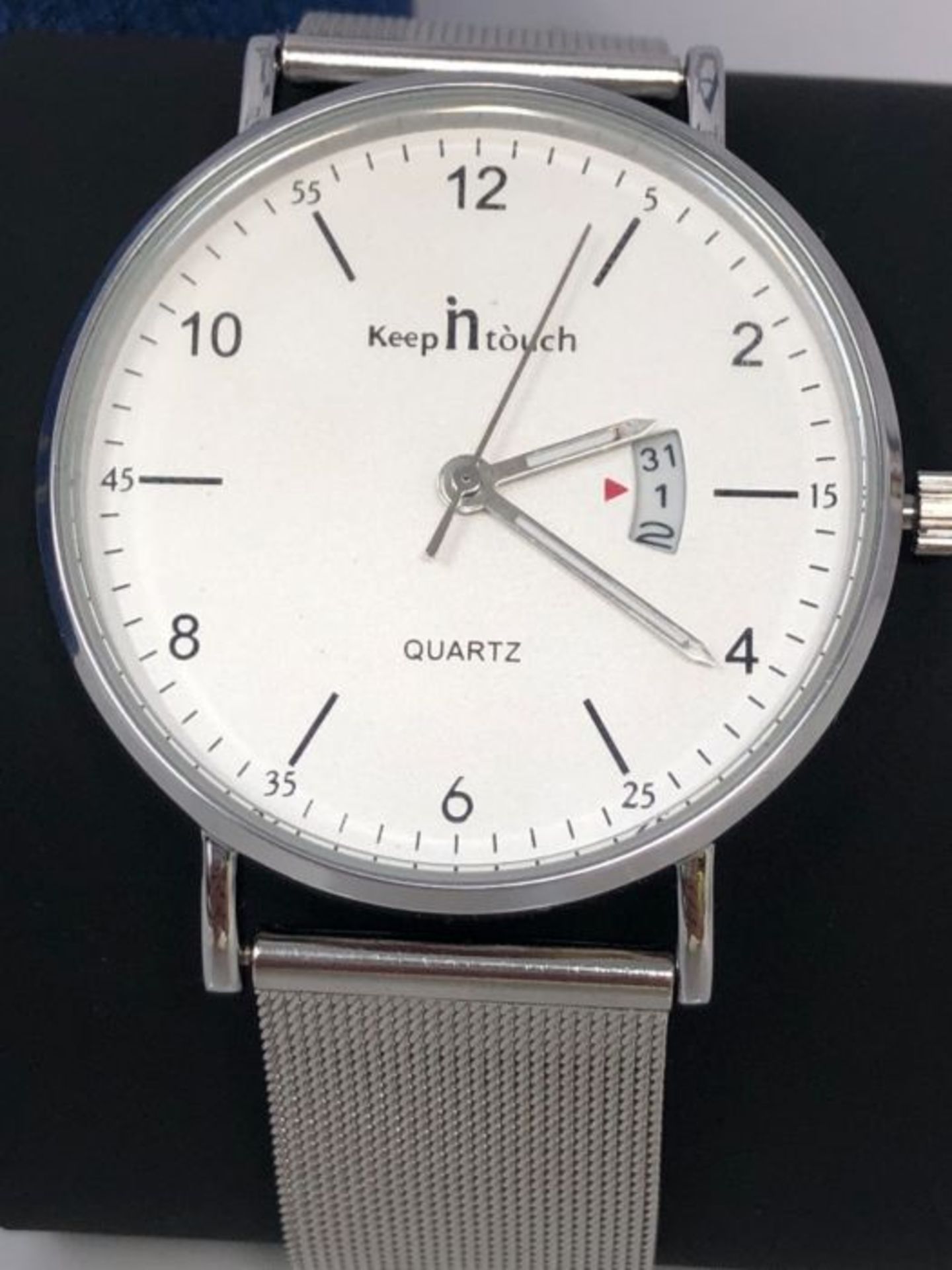 MICGIGI Men's Analog Quzrtz Watches Ultra Thin Waterproof Wrist Watch with Stainless S - Image 3 of 3