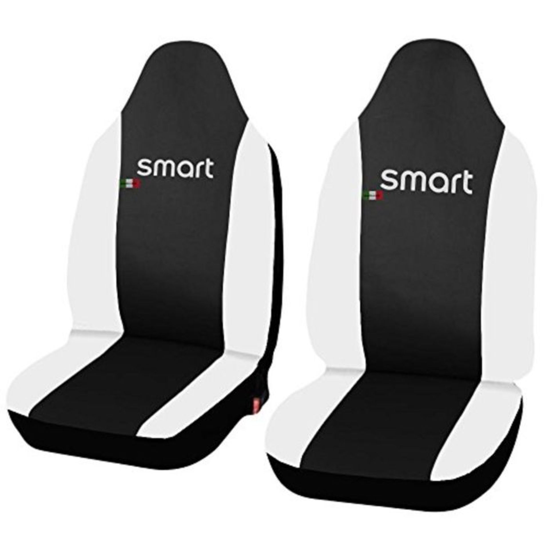Lupex Shop Seat Covers, Black/White