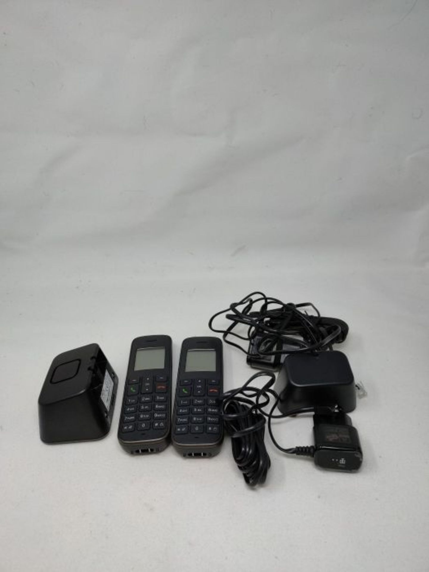 RRP £54.00 Telekom Sinus A207 DUO Schnurlostelefon mit AB schwarz - analoges DECT Telefon mit Anr - Image 3 of 3