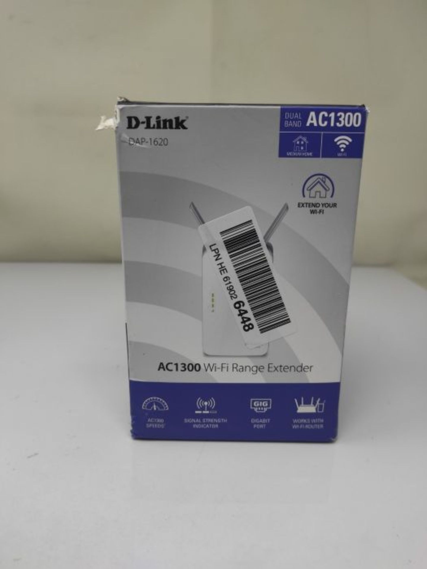 D-Link DAP-1620 AC1300 Wi-Fi Range Extender (bis zu 1200 Mbit/s, mit WPS-Taste) - Image 2 of 3