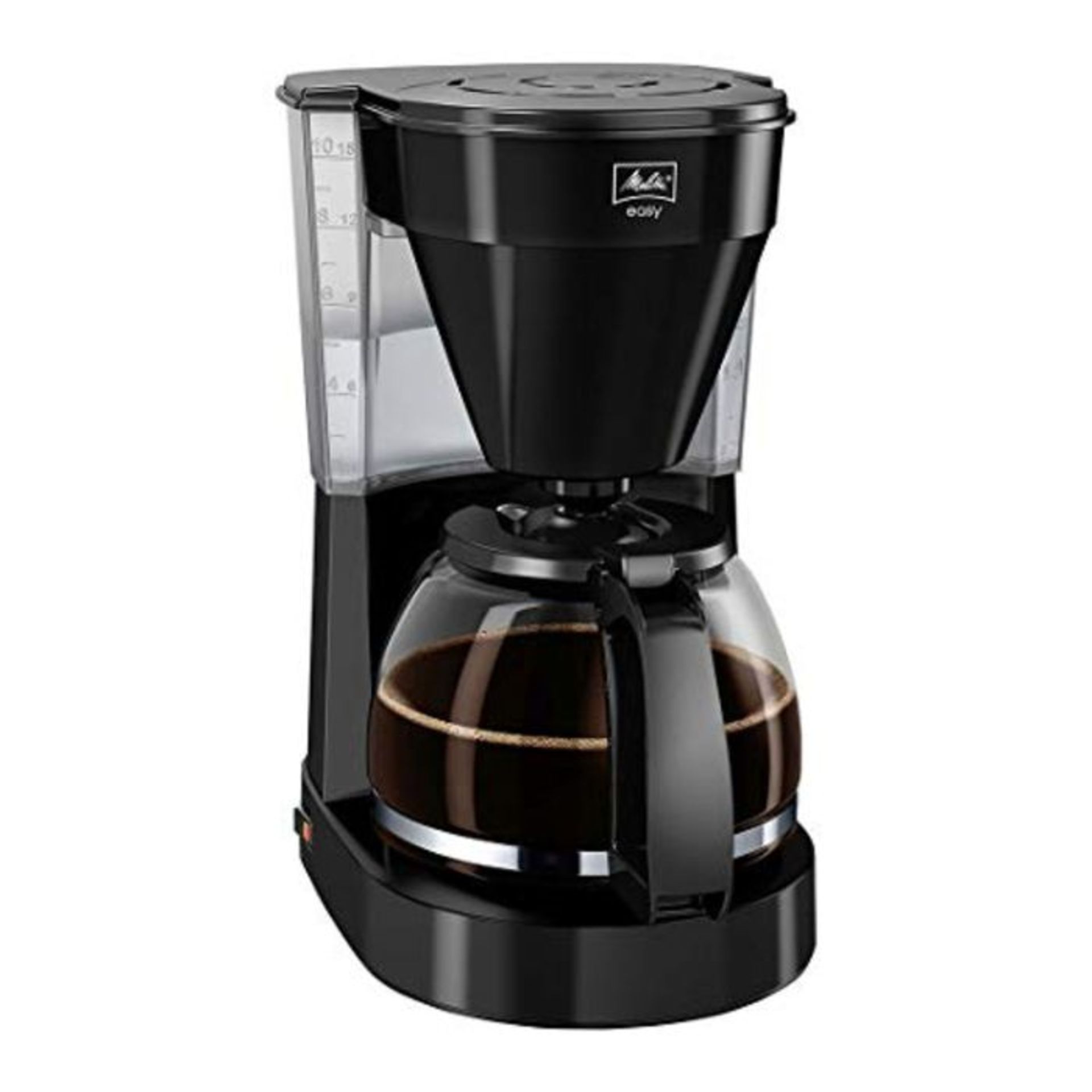 Melitta Filter Coffee Machine with Glass Jug, Easy II Model, 1023-02, Black, 6762887