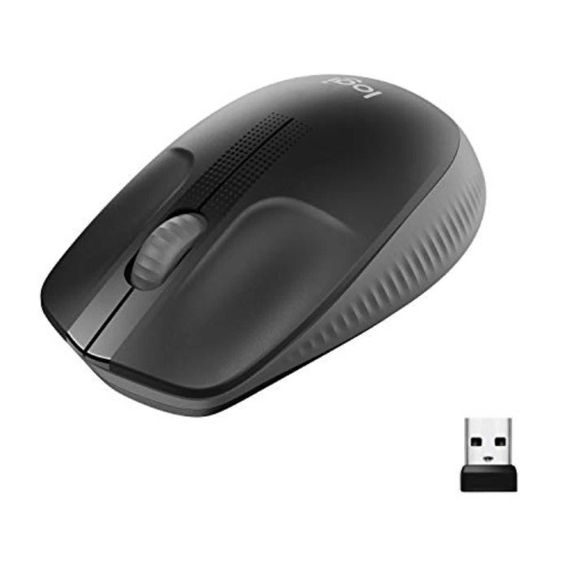 Logitech Wireless Mouse M190, Full Size Ambidextrous Curve Design, 18-Month Battery wi