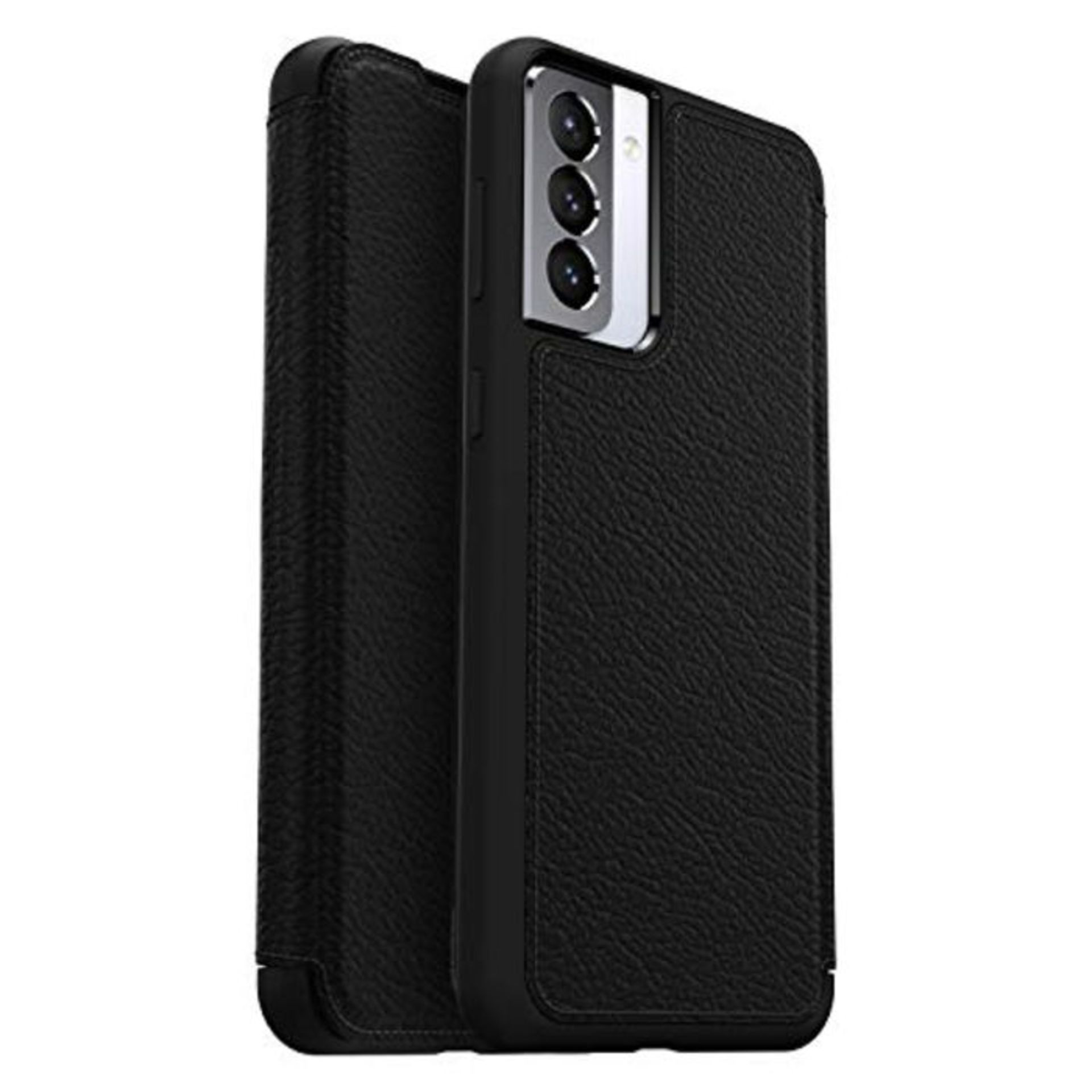 OtterBox for Samsung Galaxy S21+ 5G, Premium Leather Protective Folio Case, Strada Ser