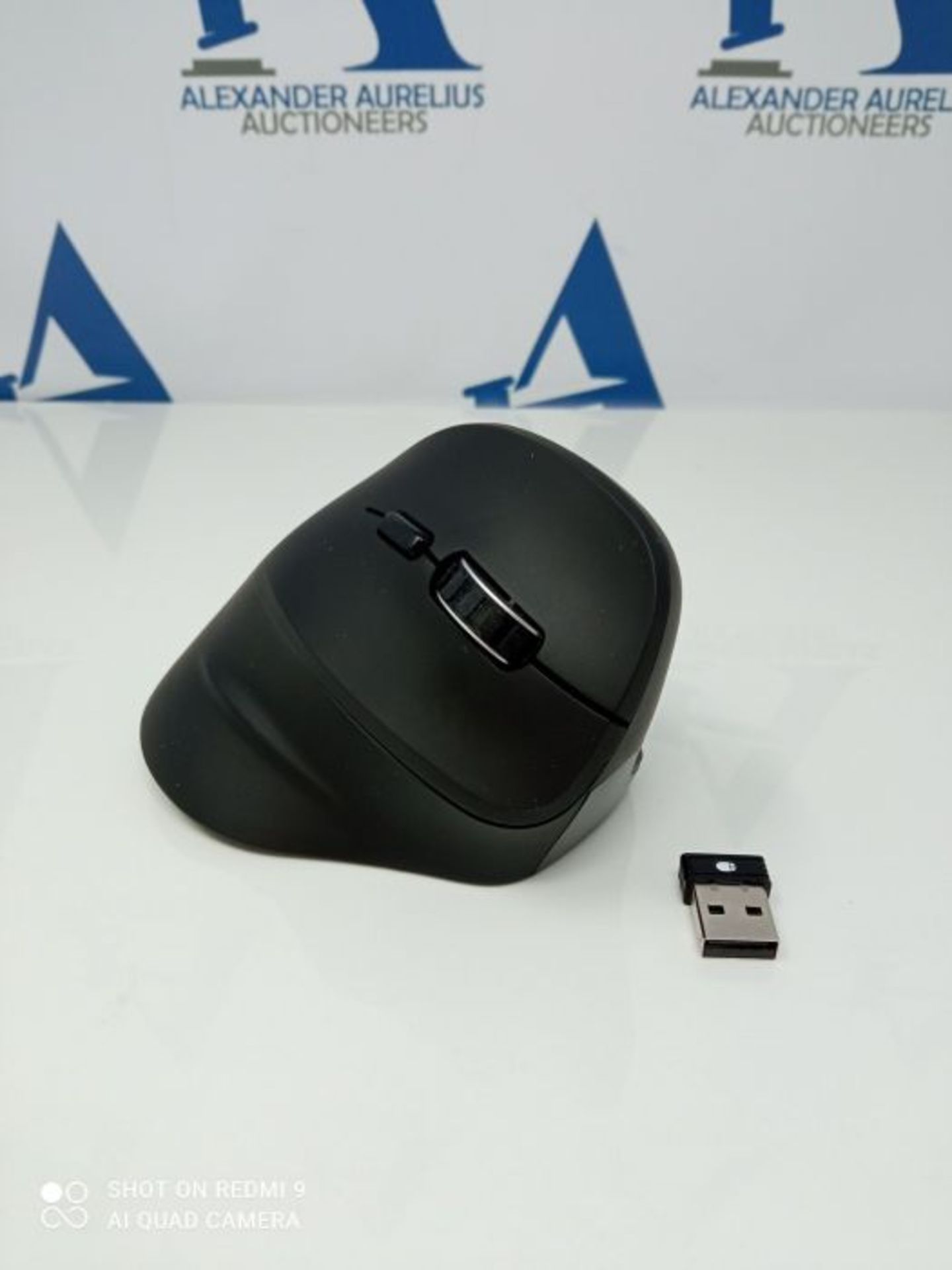 Hama kabellose Maus ergonomisch (Vertikale Maus ohne Kabel fÃ¼r RechtshÃ¤nder, Wir - Image 2 of 2