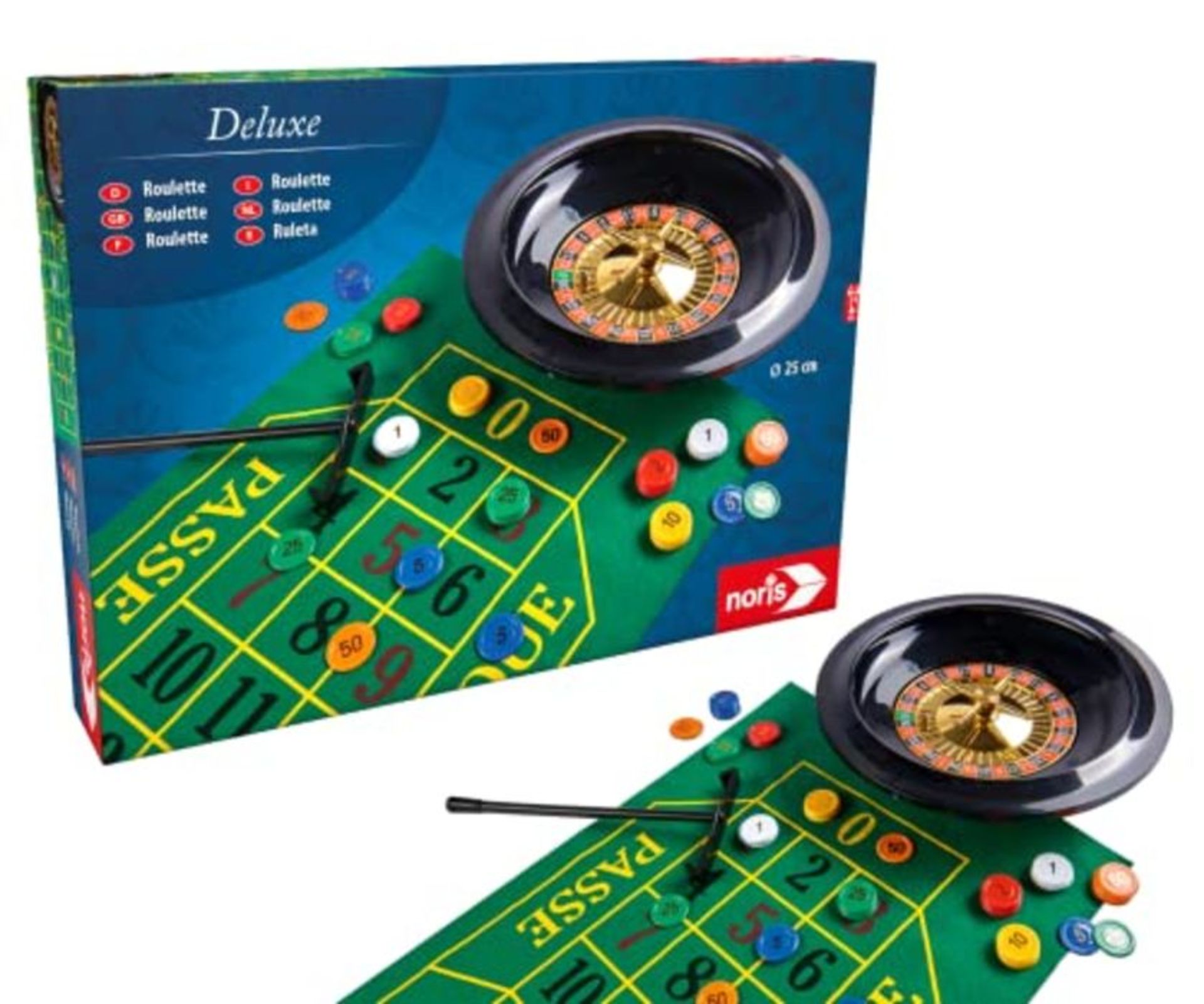 Deluxe 25 cm "Roulette" Classic Game (Multi-Colour)