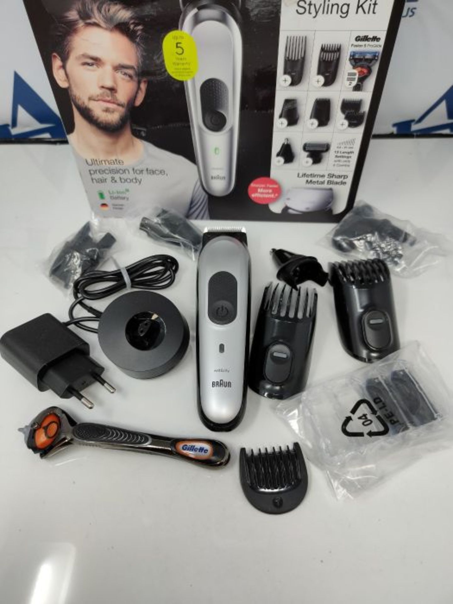 RRP £55.00 Braun Barttrimmer/Haarschneider Herren, Trimmer/Haarschneidemaschine & Rasierer, 10-in - Image 3 of 3