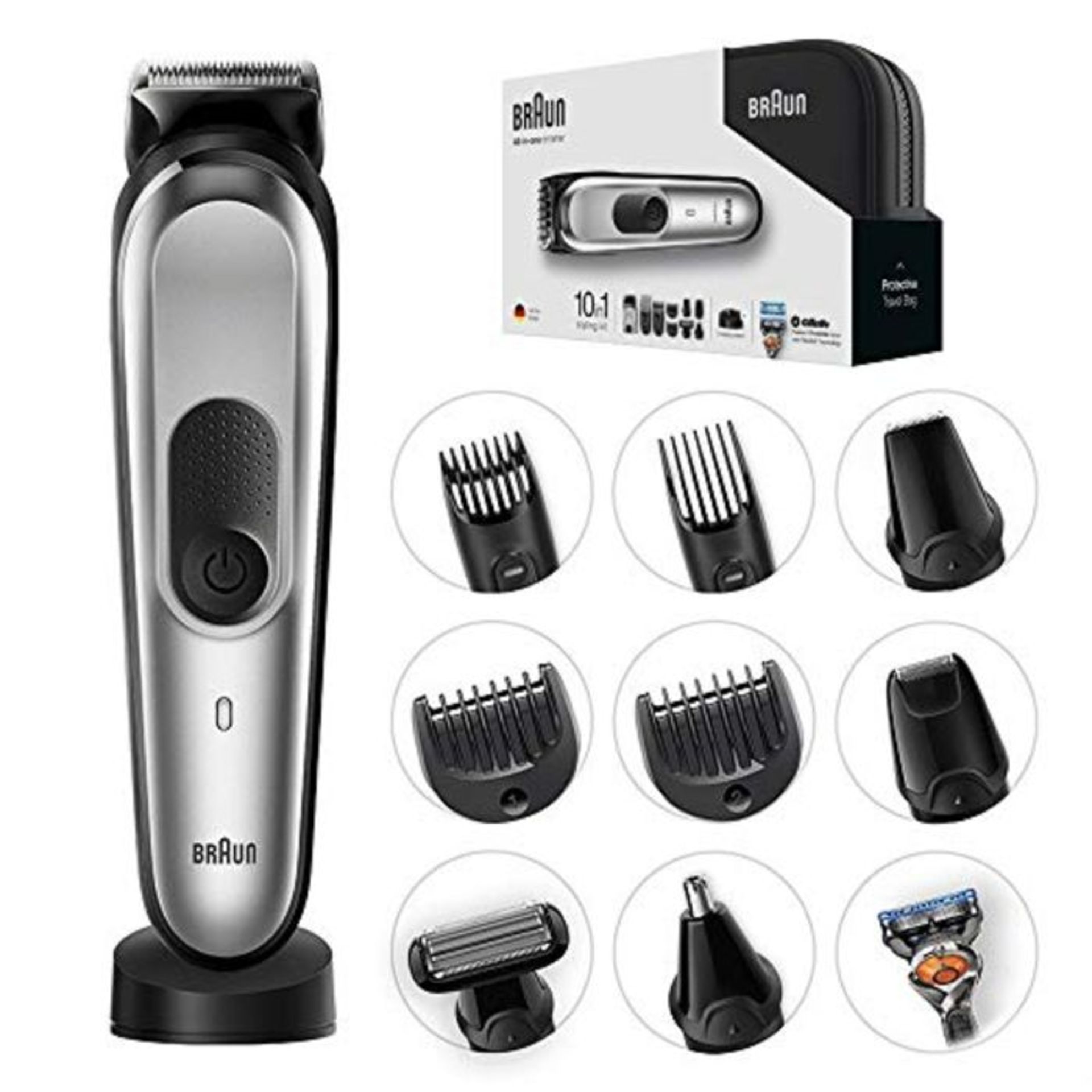 RRP £55.00 Braun Barttrimmer/Haarschneider Herren, Trimmer/Haarschneidemaschine & Rasierer, 10-in