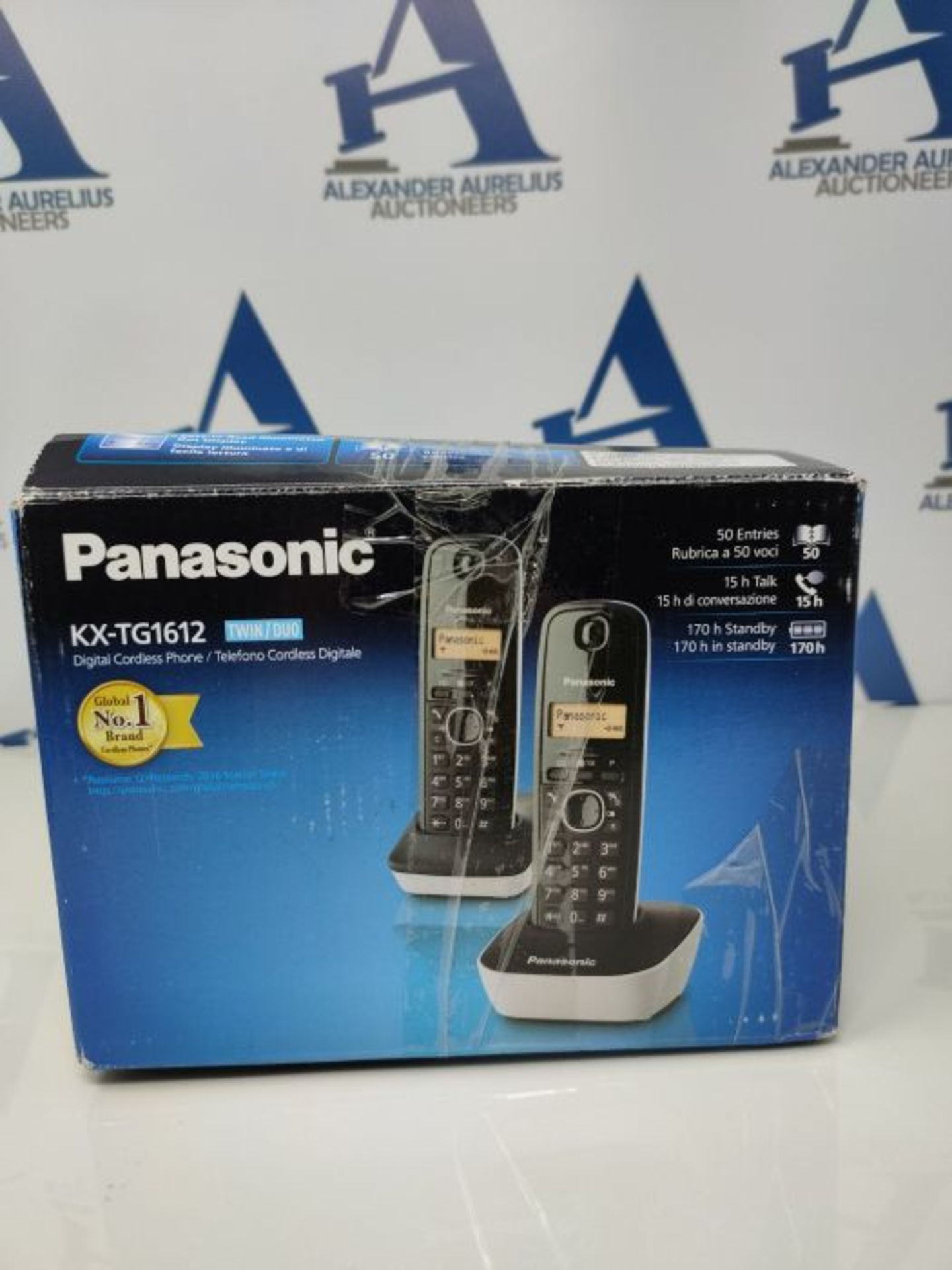 Panasonic KX-TG1612 - telephones (DECT, Desk, Black, White, LCD, AAA, Amber) - Image 2 of 3