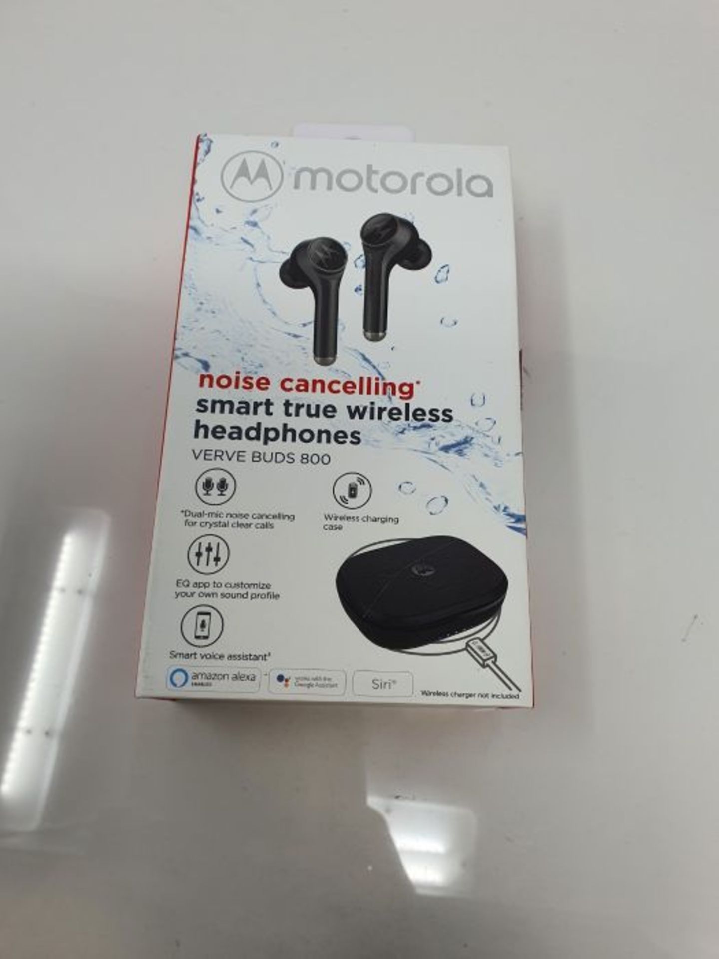 RRP £67.00 Motorola Vervebuds, Wireless Bluetooth In-Ear Headphones, Black, VerveBuds 800 - Image 2 of 3
