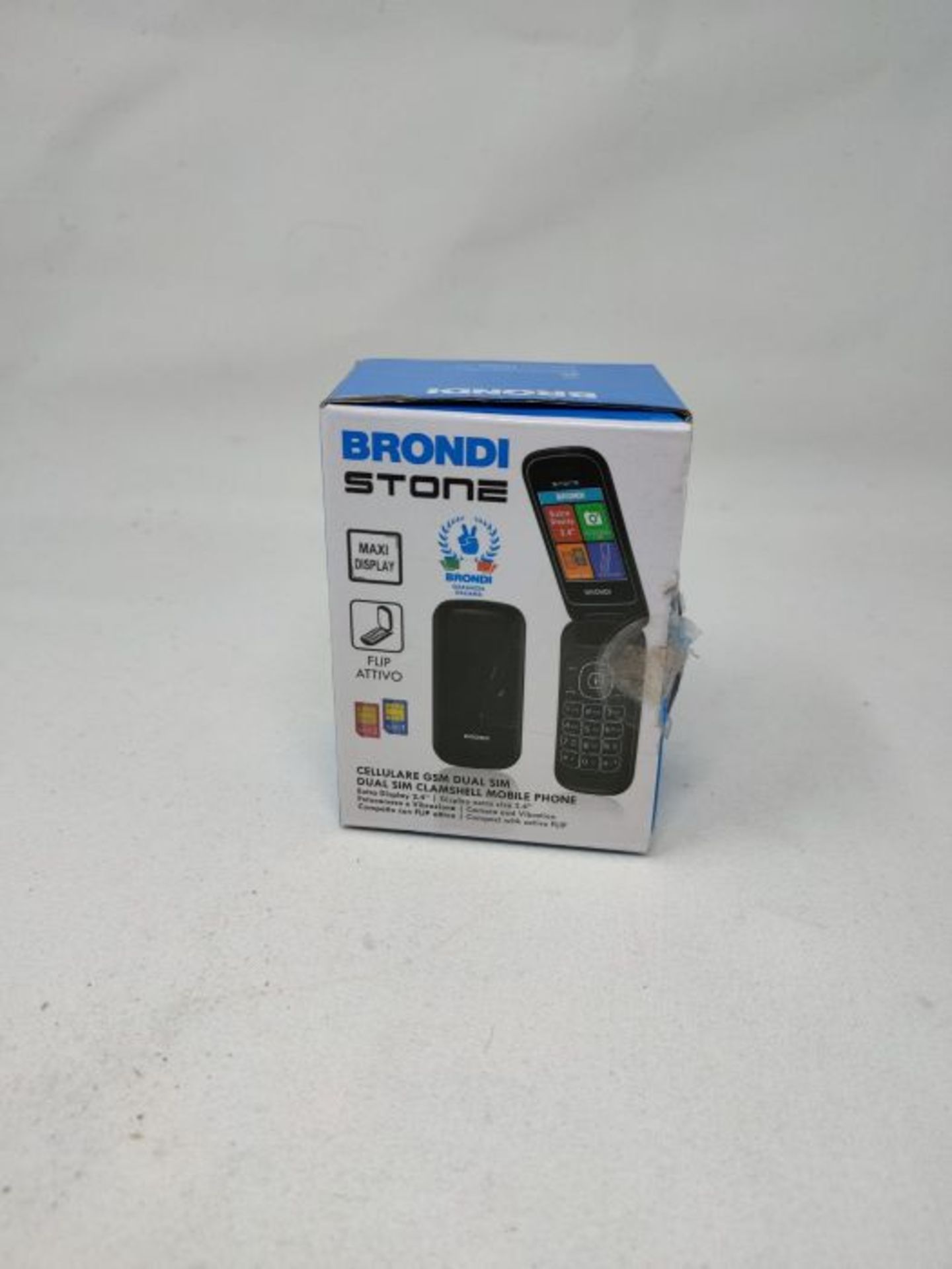 Brondi Stone - Cellulare con apertura a conchiglia, Dual Sim, 128x160 pixel, Display 2 - Image 2 of 3