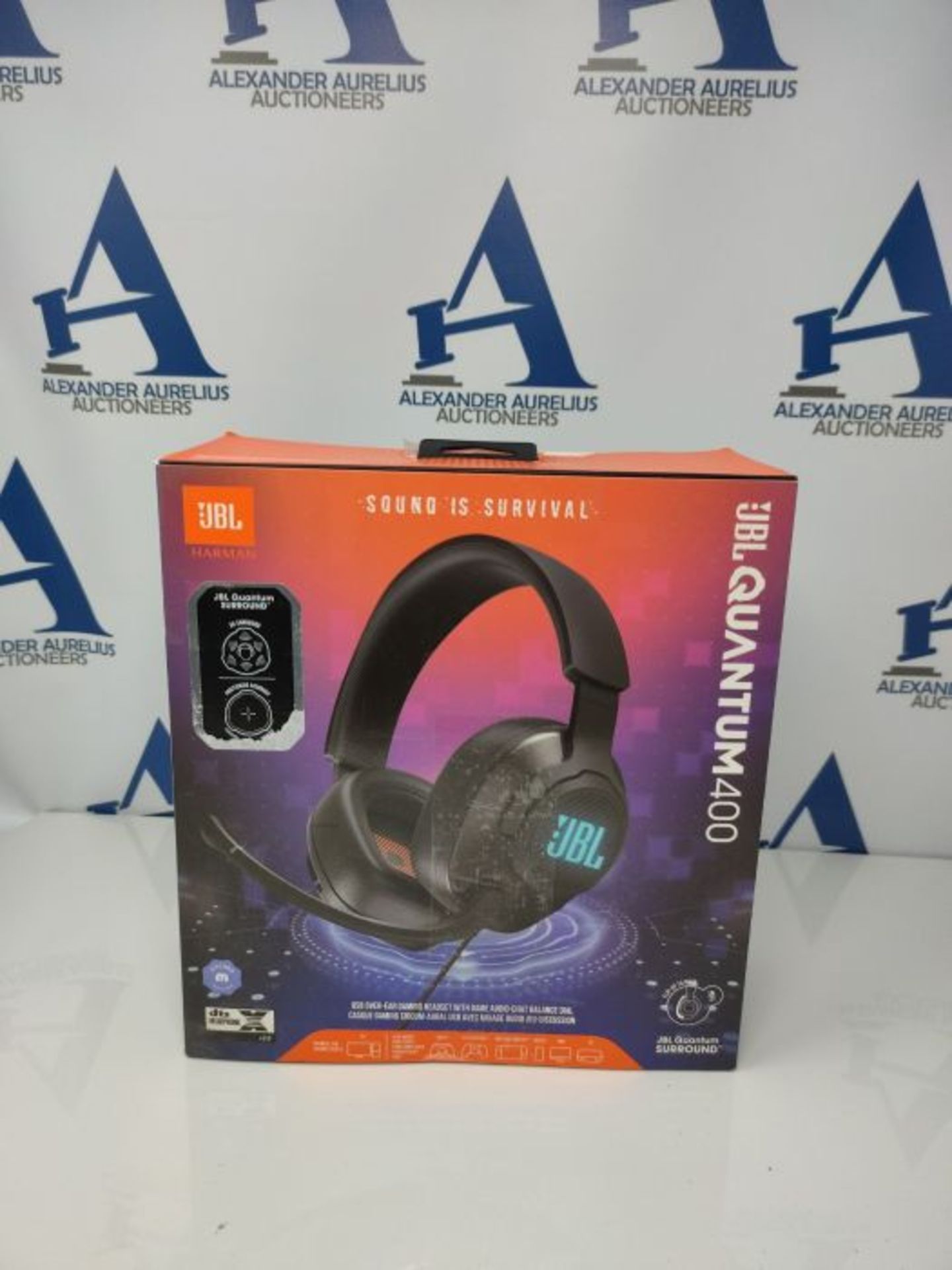 RRP £79.00 JBL Quantum 400 Over-Ear Gaming Headset  Wired 3,5 mm Klinke und USB  Mit hochkl - Image 2 of 3