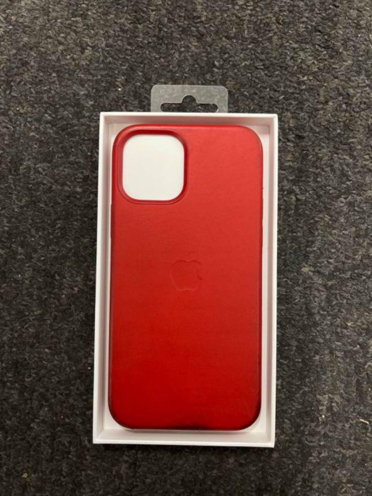 RRP £60.00 Apple Leather Case with MagSafe (for iPhone 12 | 12 Pro) - (PRODUCT) RED - Image 3 of 3