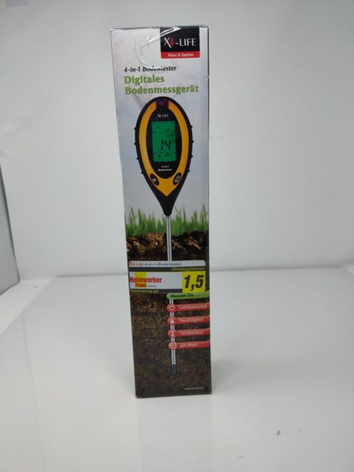 X4-LIFE 700403 4-in-1 Ground Tester Digital Ground Measuring Device - Image 2 of 3