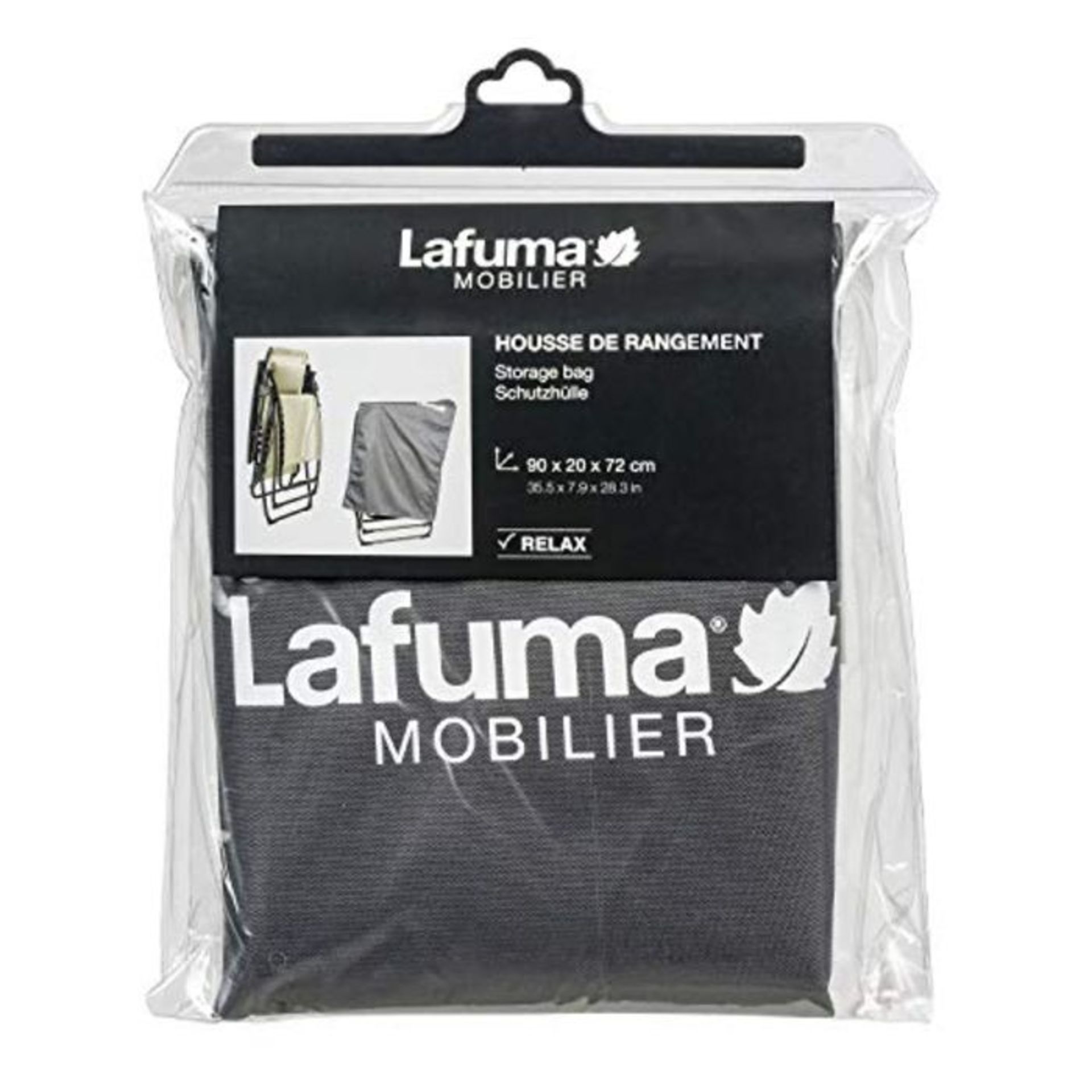 Lafuma LFM2727-0006 Lafuma Cover for all Recliners, Anthracite, 90 x 20 x 72 cm