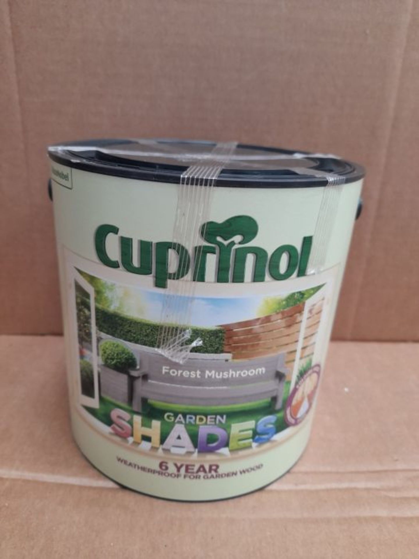 Cuprinol CUPGSFM25L 2.5 Litre Garden Shades Paint - Forest Mushroom - Image 2 of 2
