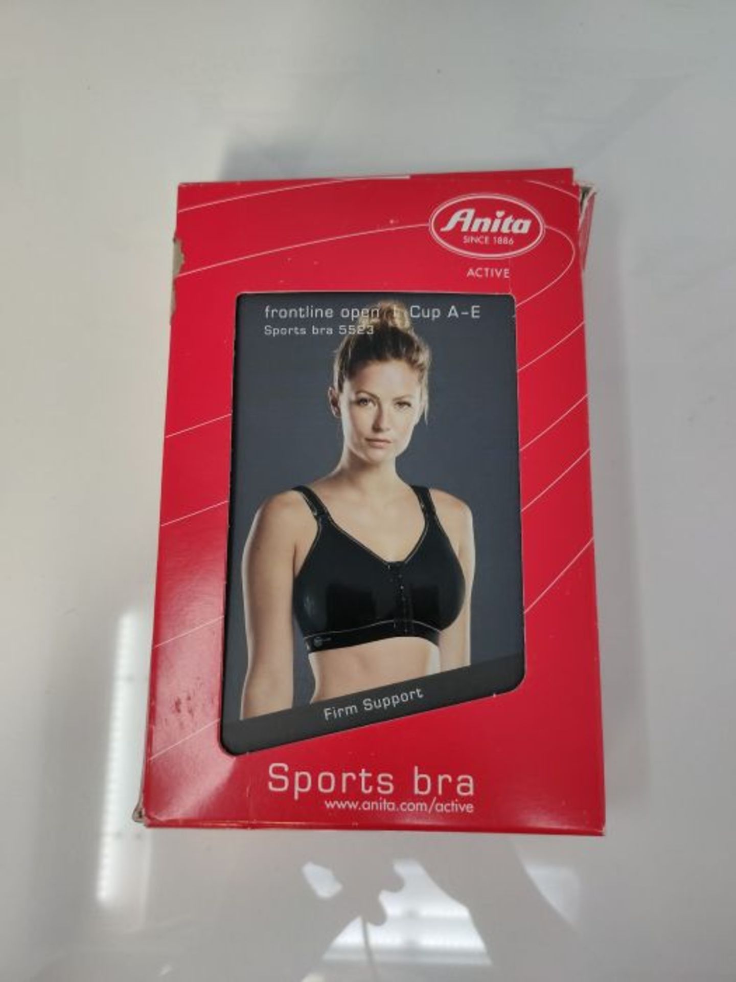 RRP £51.00 Anita Active Damen BH (Ohne BÃ¼gel), 5523 Sport-BH, Gr. 80B, Schwarz (schwarz 001) - Image 2 of 3