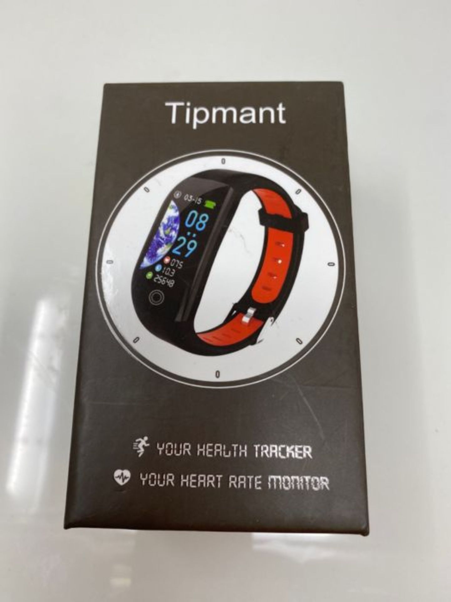 Tipmant Fitness Armband mit Pulsmesser Blutdruckmessung Smartwatch Fitness Tracker Was - Image 2 of 3